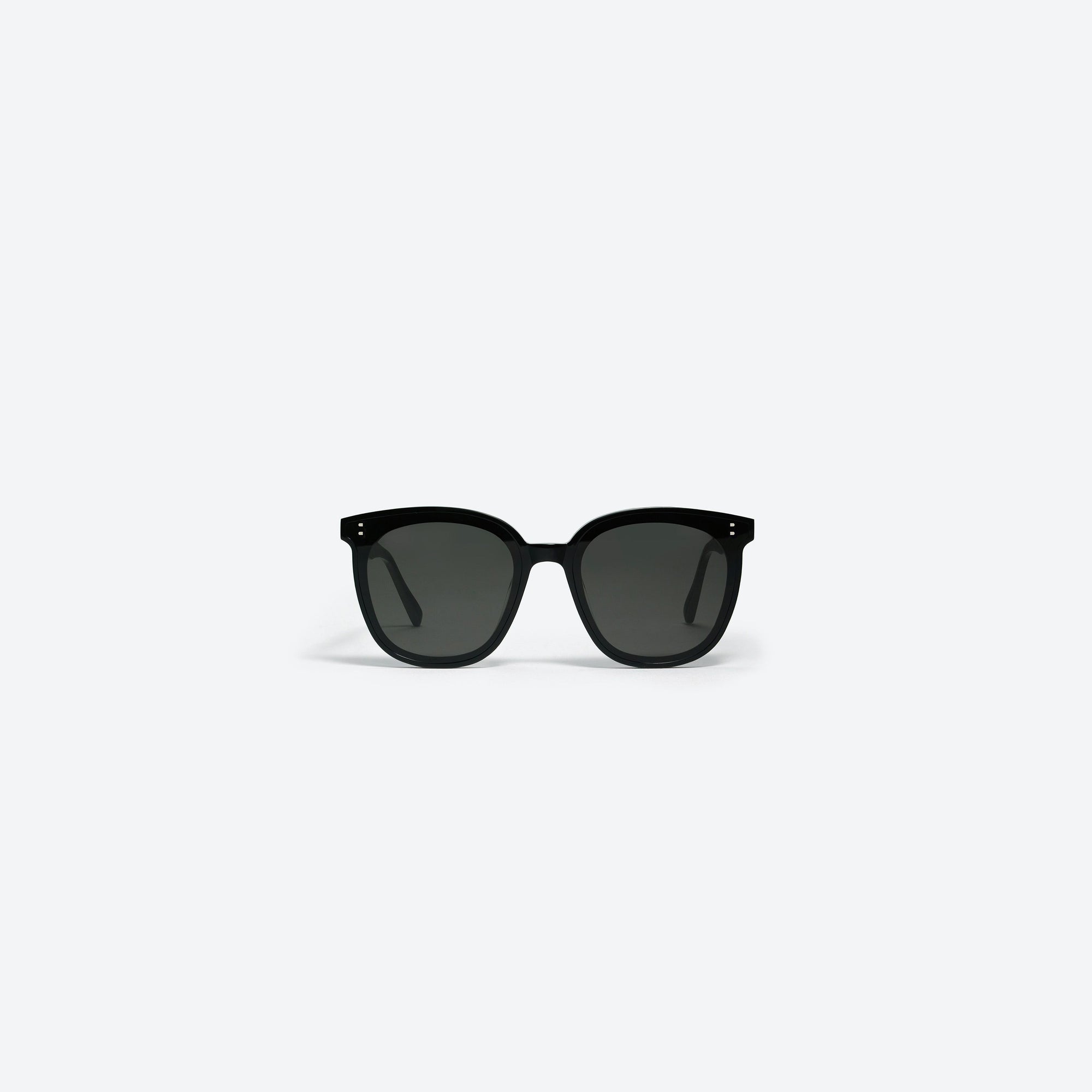 A front view of Gentle Monster My Ma 01 Black Acetate framed Square sunglasses.
