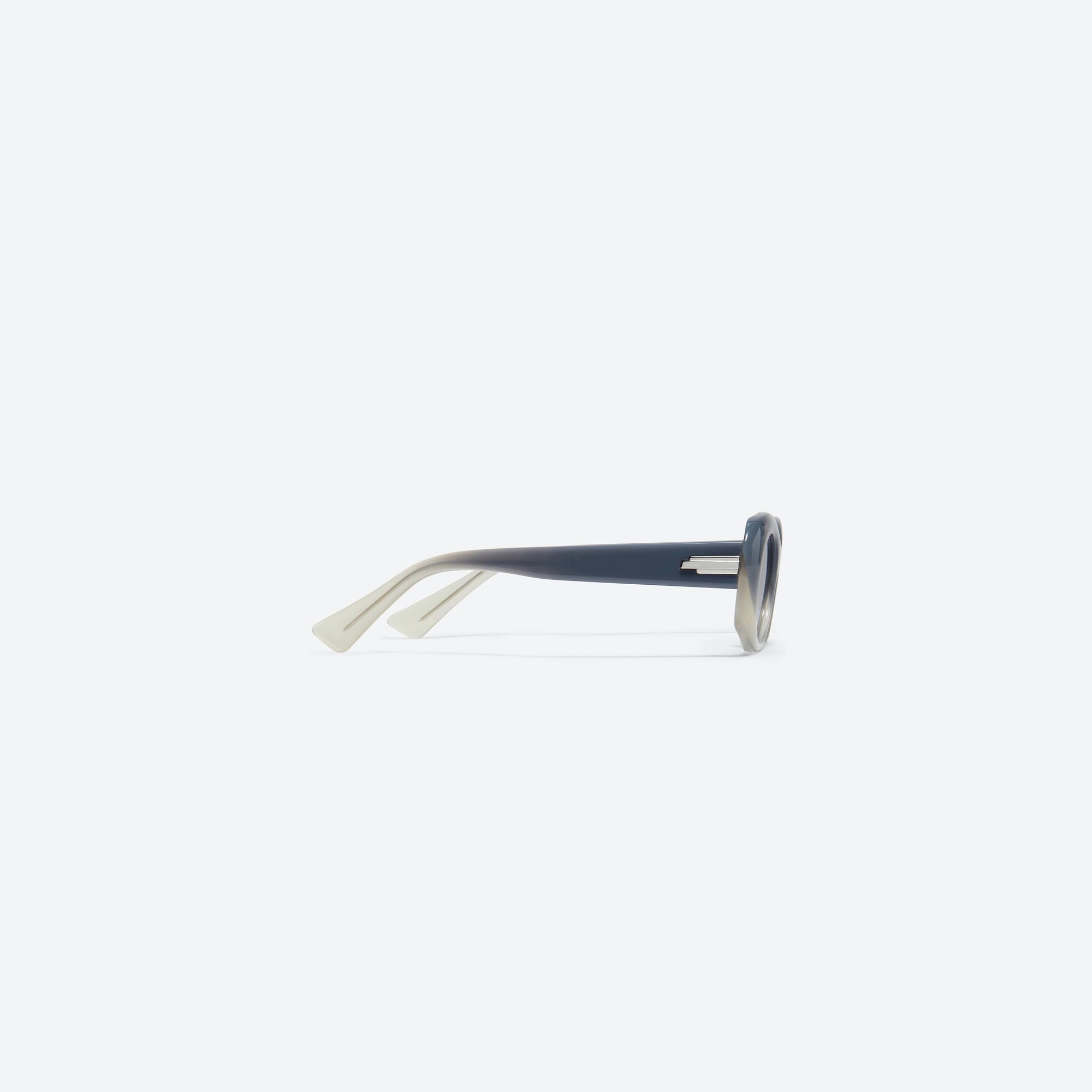A detailed right view of Gentle Monster Le IBG1 Blue Acetate framed Oval sunglasses.