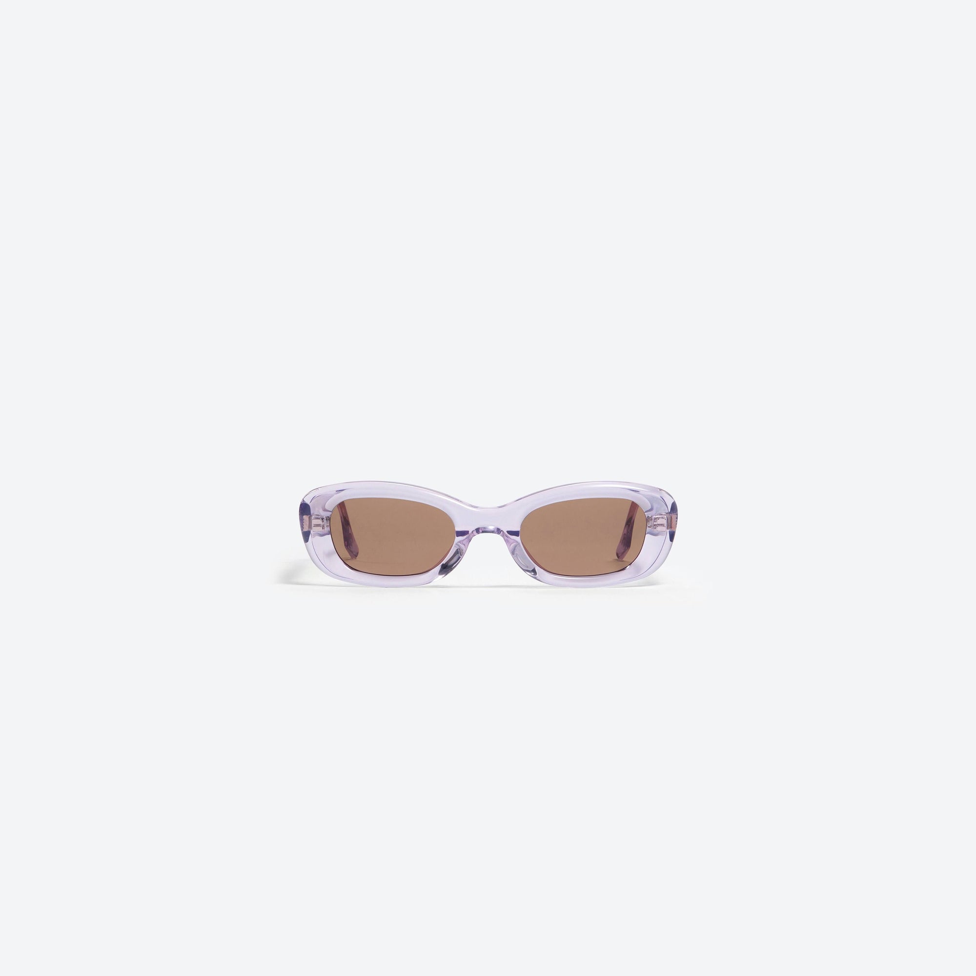 A front view of Gentle Monster Tambu VC1 Purple Acetate framed Square sunglasses.