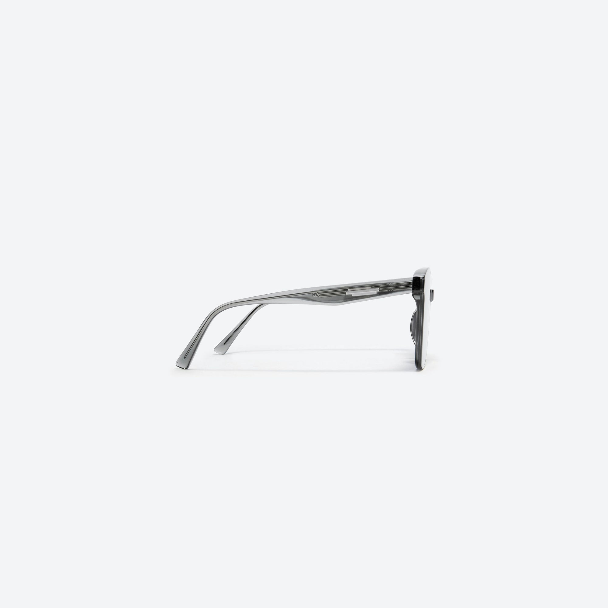 A detailed right view of Gentle Monster Jackie G3 Gray Acetate framed Square sunglasses.
