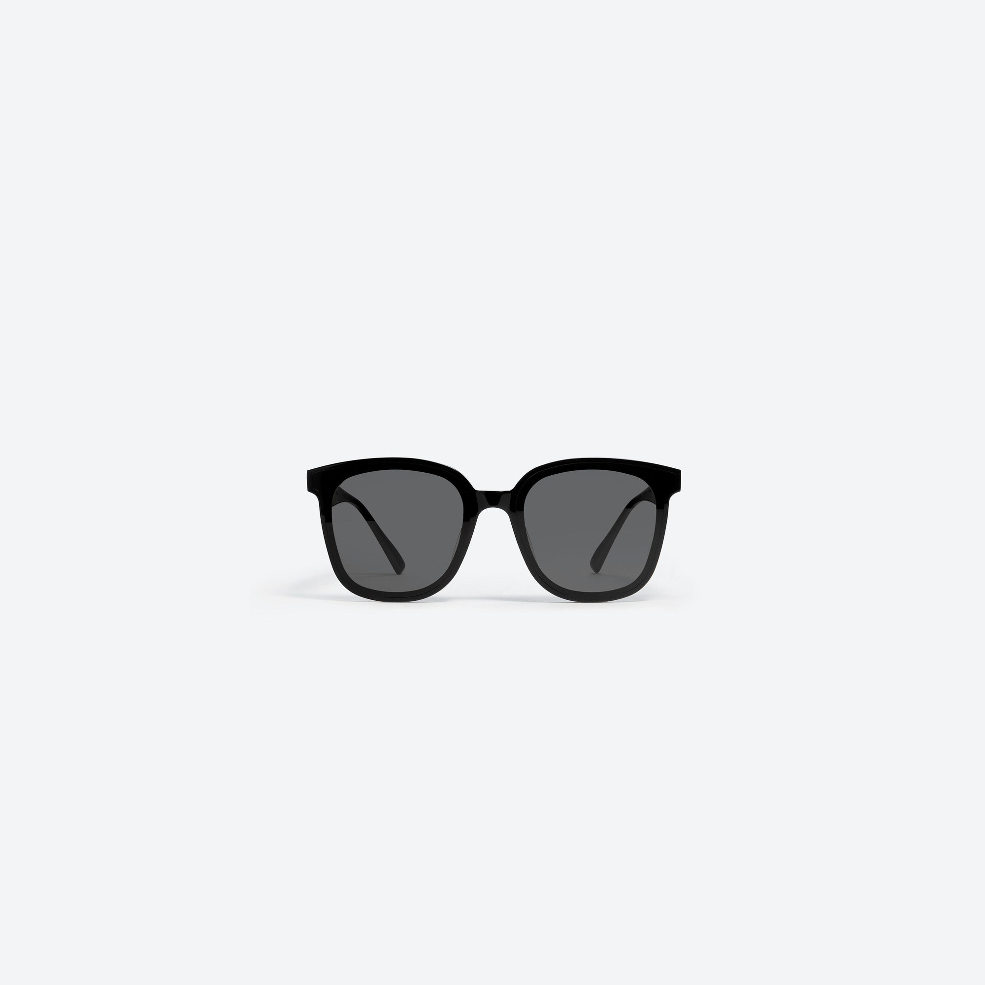 A front view of Gentle Monster Jackie 01 Black Acetate framed Square sunglasses.