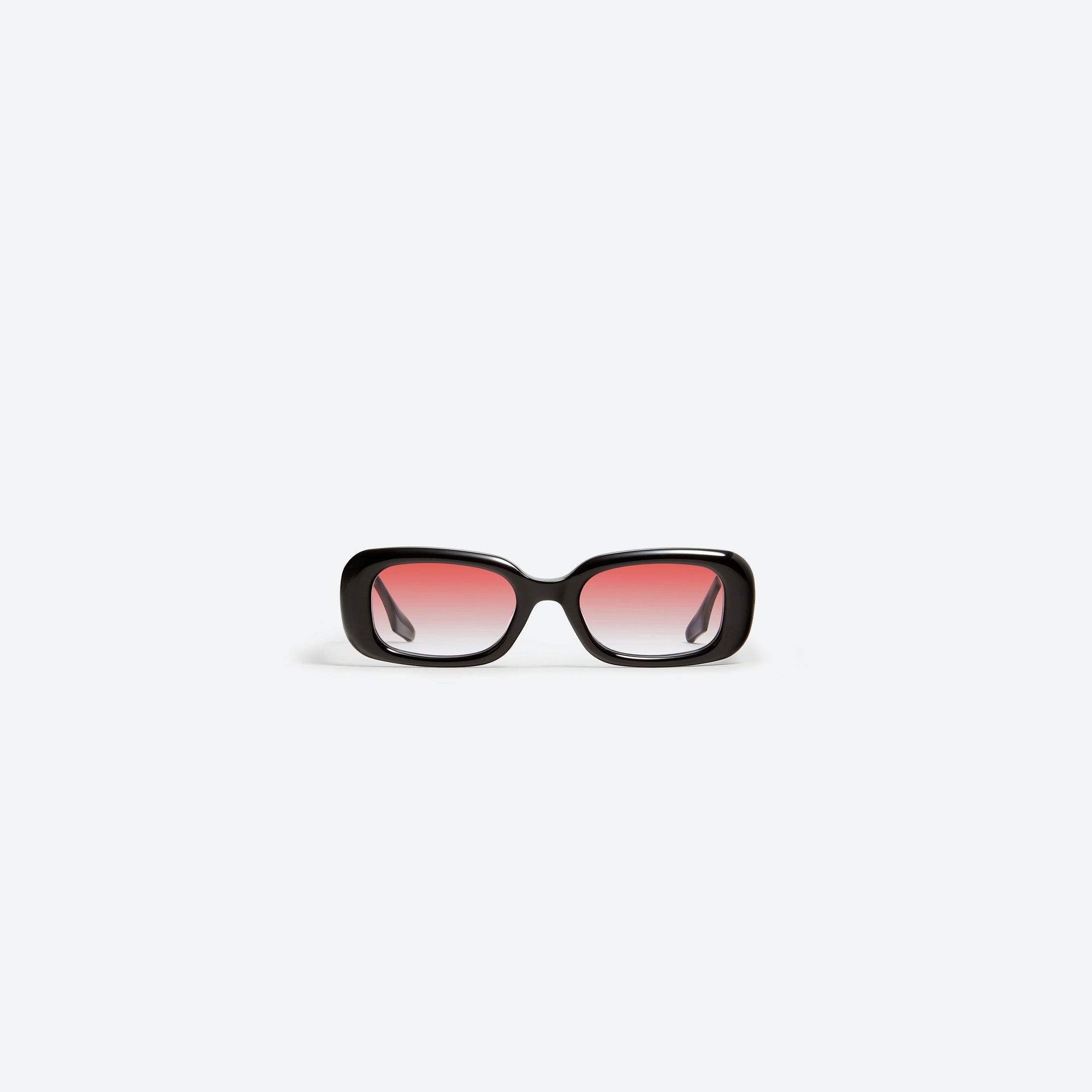 A front view of Gentle Monster Bliss 01(RG) Black Acetate framed Square sunglasses.
