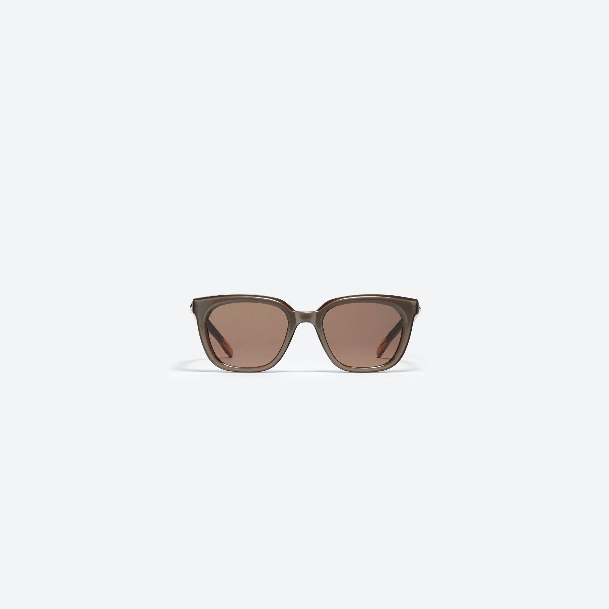A front view of Gentle Monster Billy BRC7 Brown Acetate framed Square sunglasses.