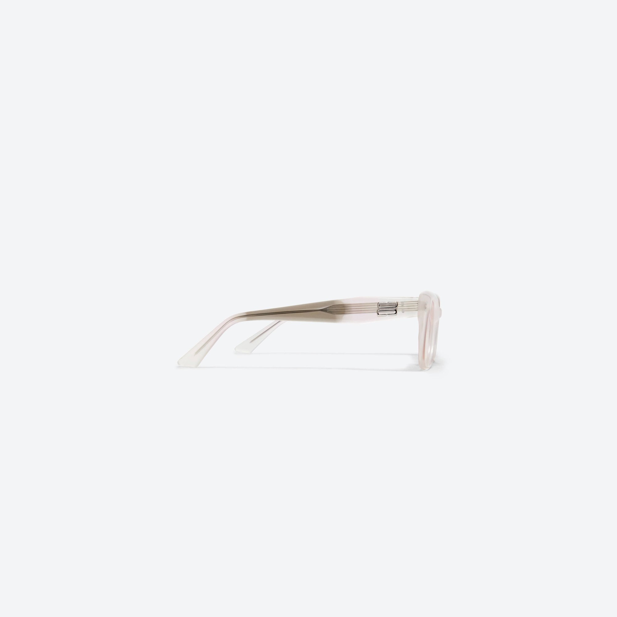 A detailed right view of Gentle Monster Nada WC3 White Acetate framed Square sunglasses.