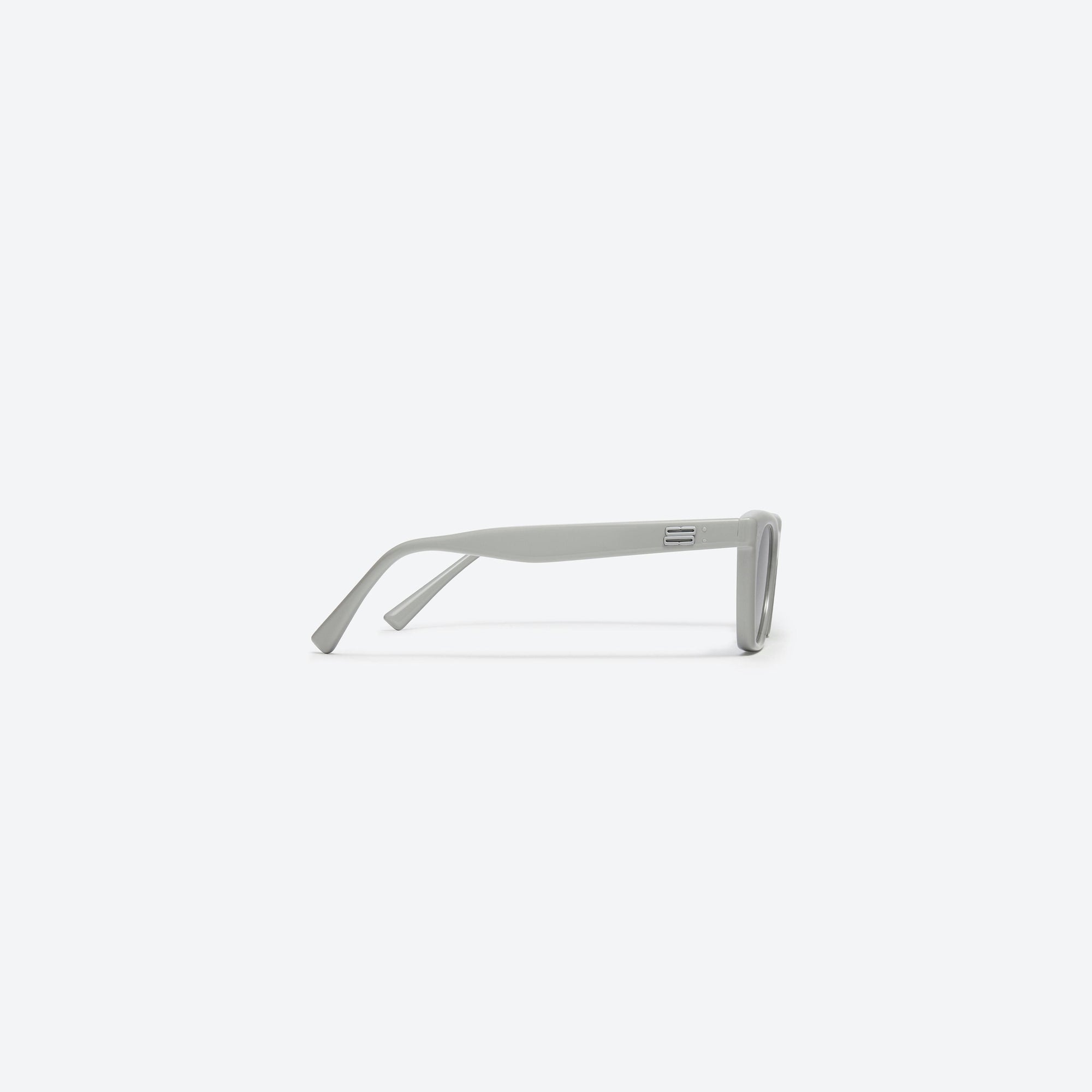 A detailed right view of Gentle Monster Cookie G6 Gray Acetate framed Cat-eye sunglasses.
