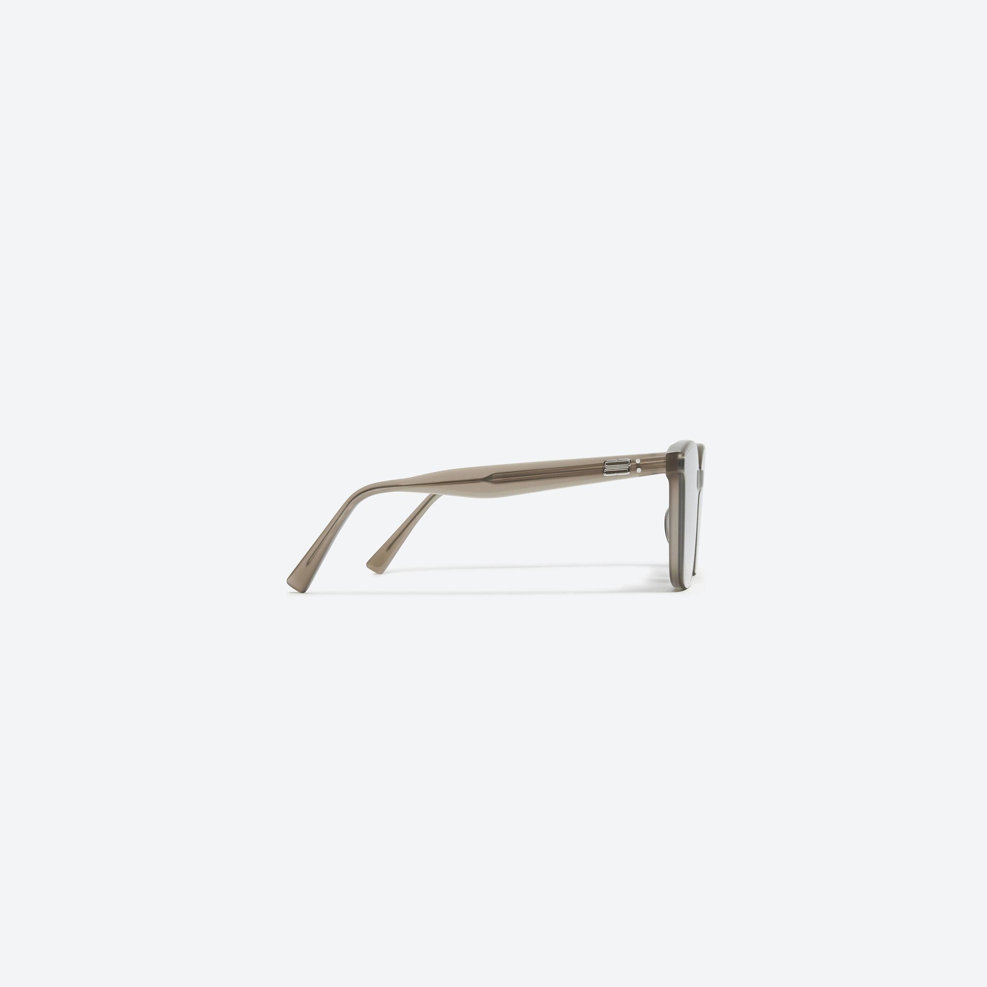 A detailed right view of Gentle Monster Queen K2 Green Acetate framed Square sunglasses.
