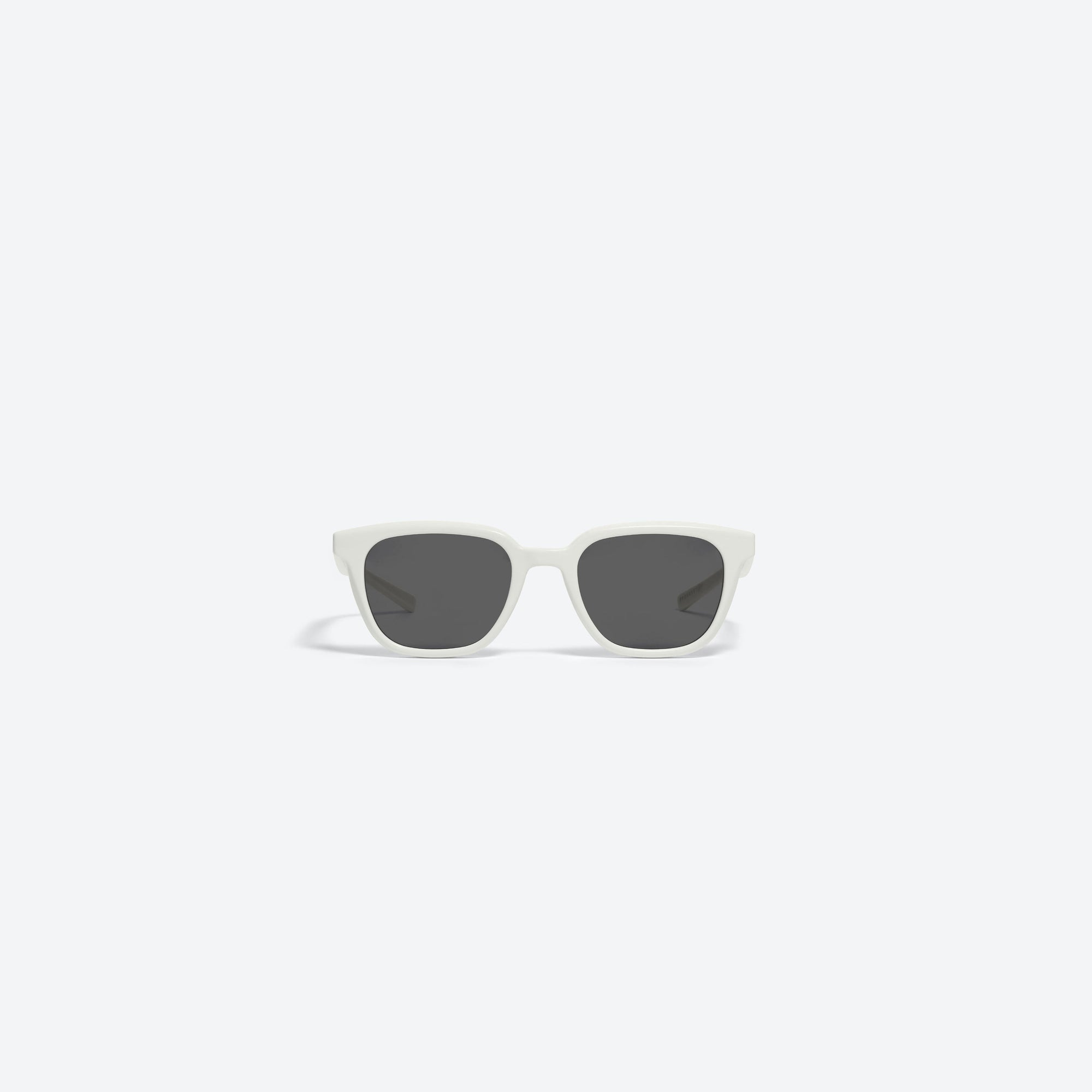 A front view of Gentle Monster Maison Margiela - MM007 W2 White Acetate framed Square sunglasses.