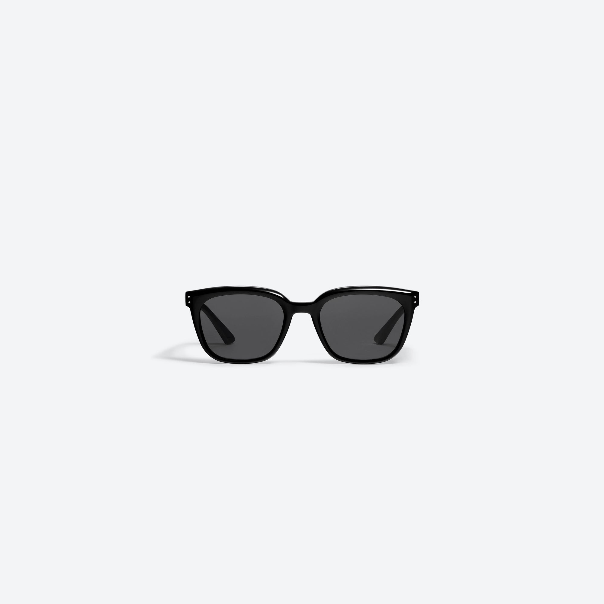 A front view of Gentle Monster KUN - 0004 01 Black Acetate framed Square sunglasses.