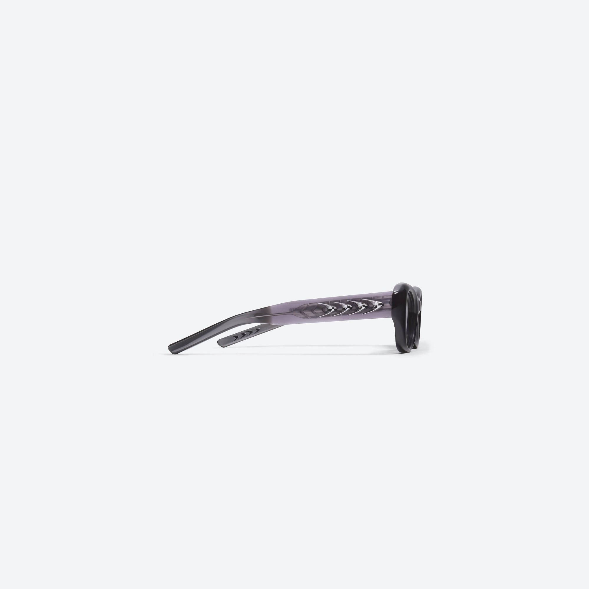 A detailed right view of Gentle Monster Jules G11 Gray Acetate framed Square sunglasses.