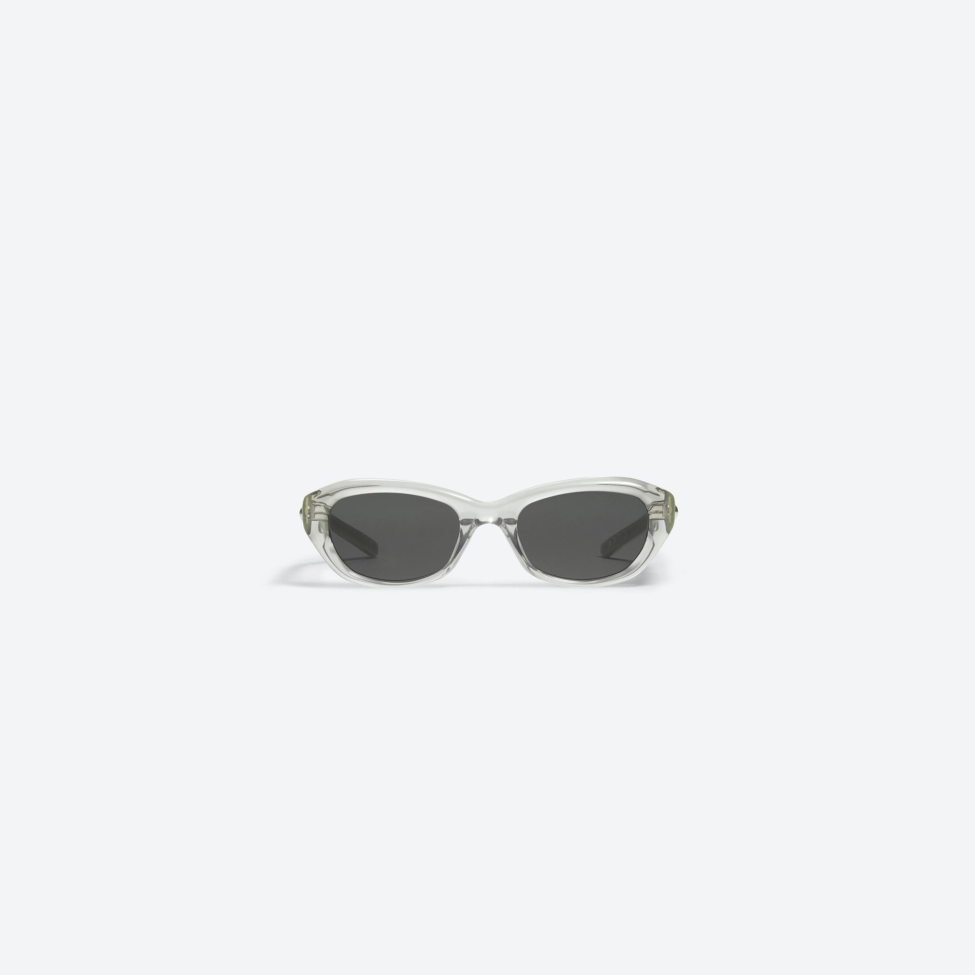 A front view of Gentle Monster Jules BRC11 Brown Acetate framed Square sunglasses.