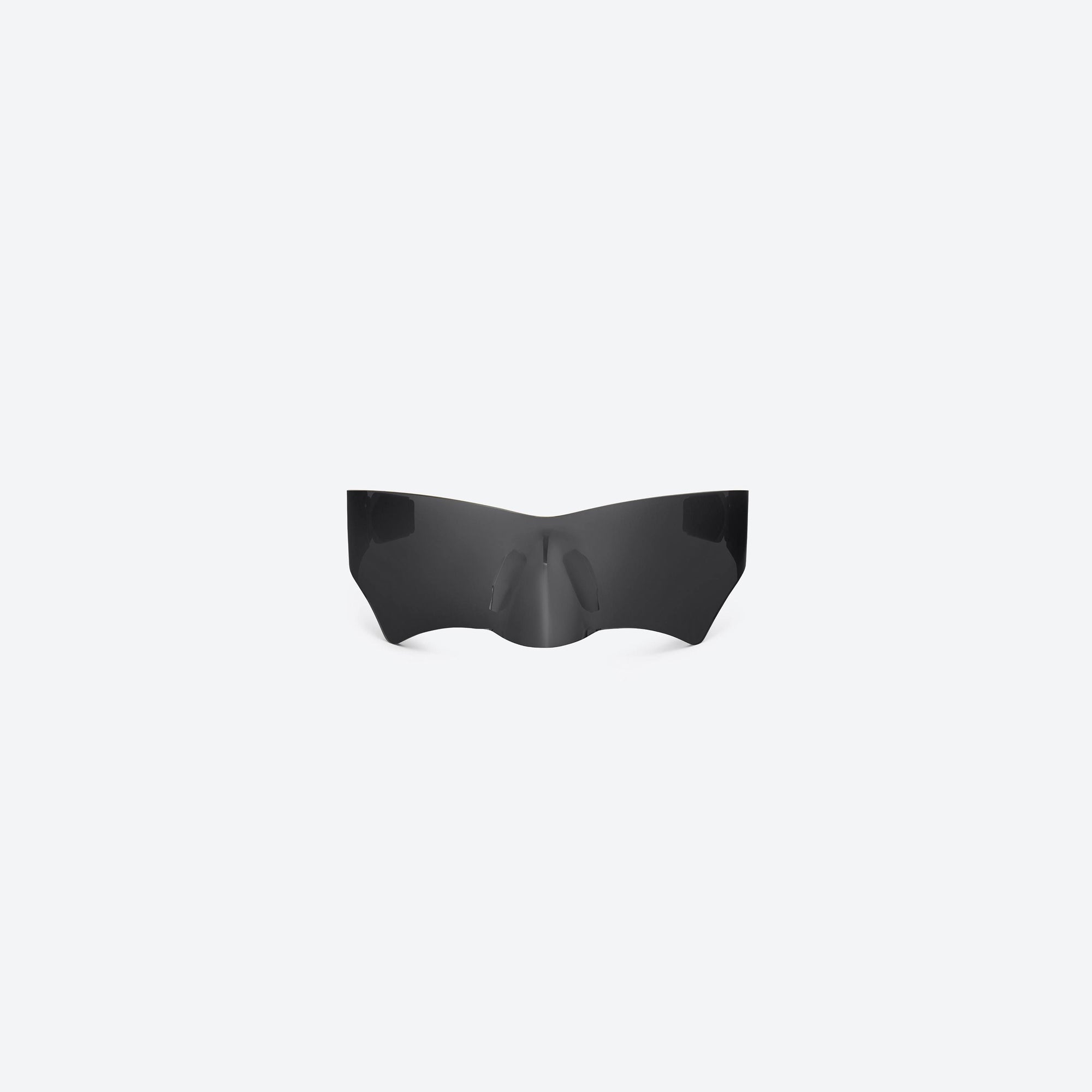 A front view of Gentle Monster Maison Margiela - MM102 02 Silver Mixed framed Wraparound sunglasses.