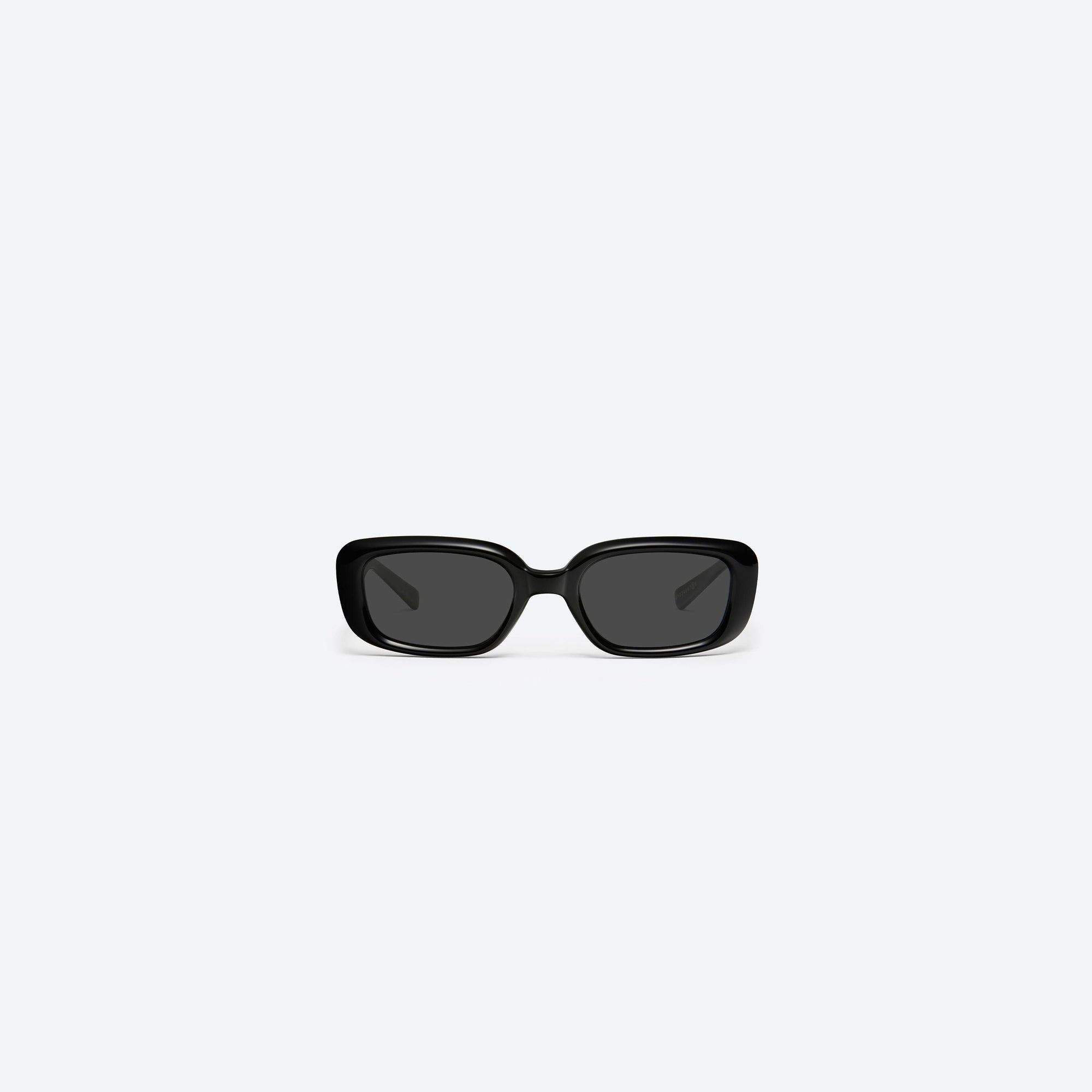 A front view of Gentle Monster Maison Margiela - MM106 01 Black Acetate framed Square sunglasses.