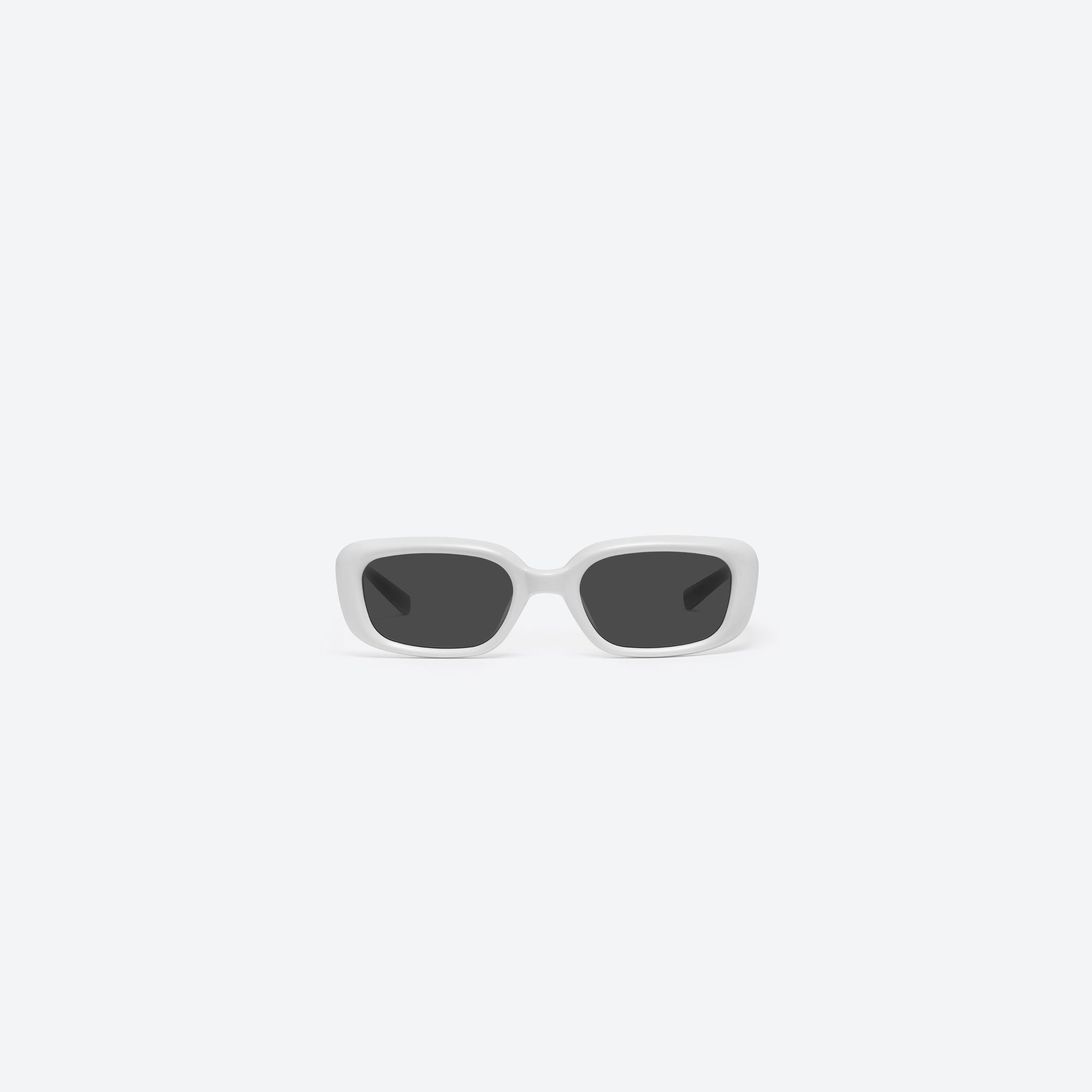 A front view of Gentle Monster Maison Margiela - MM106 W2 White Acetate framed Square sunglasses.