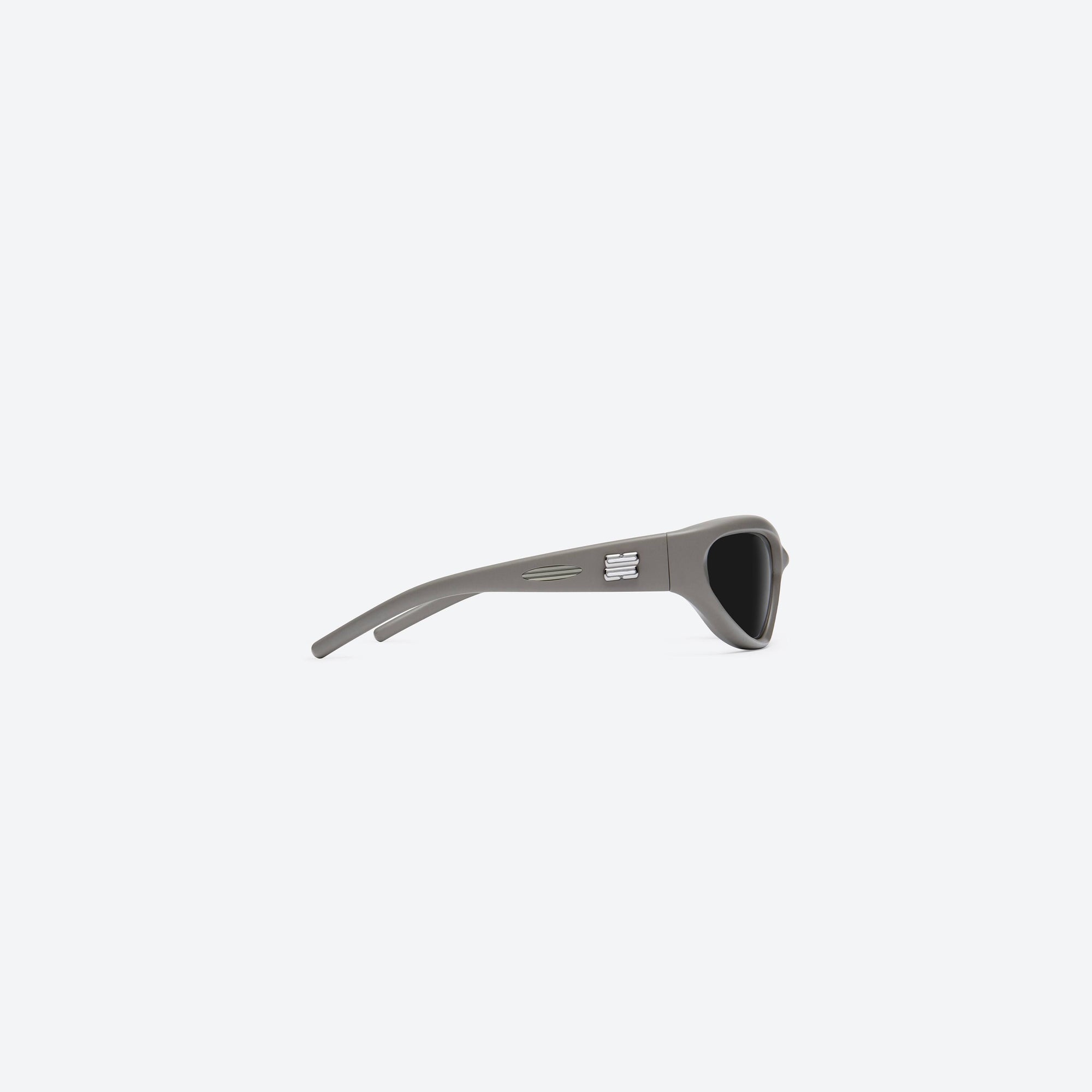 A detailed right view of Gentle Monster Panna Cotta K5 Green Nylon framed Wraparound sunglasses.