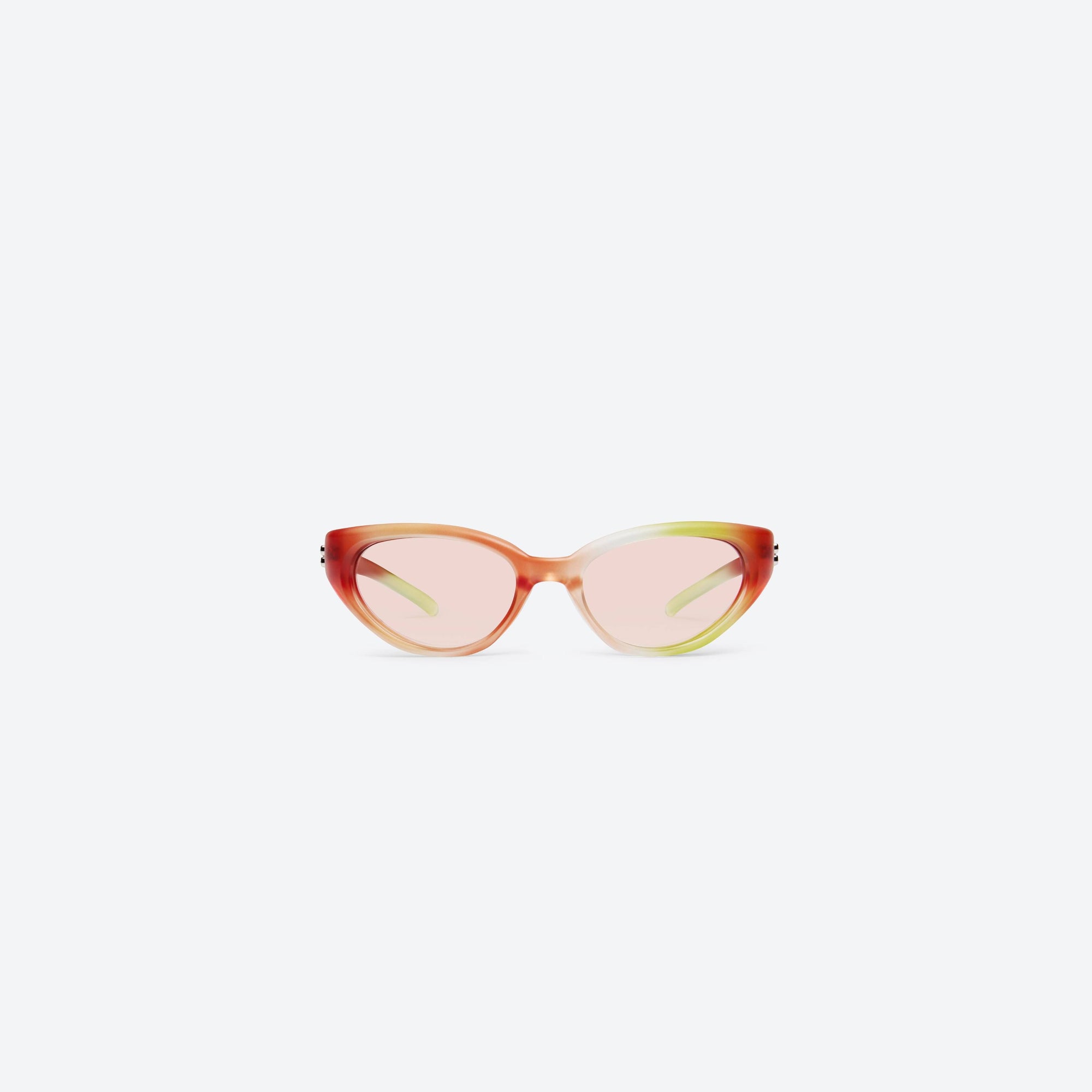 A front view of Gentle Monster Juicy MG4 Multicolored Nylon framed Wraparound sunglasses.