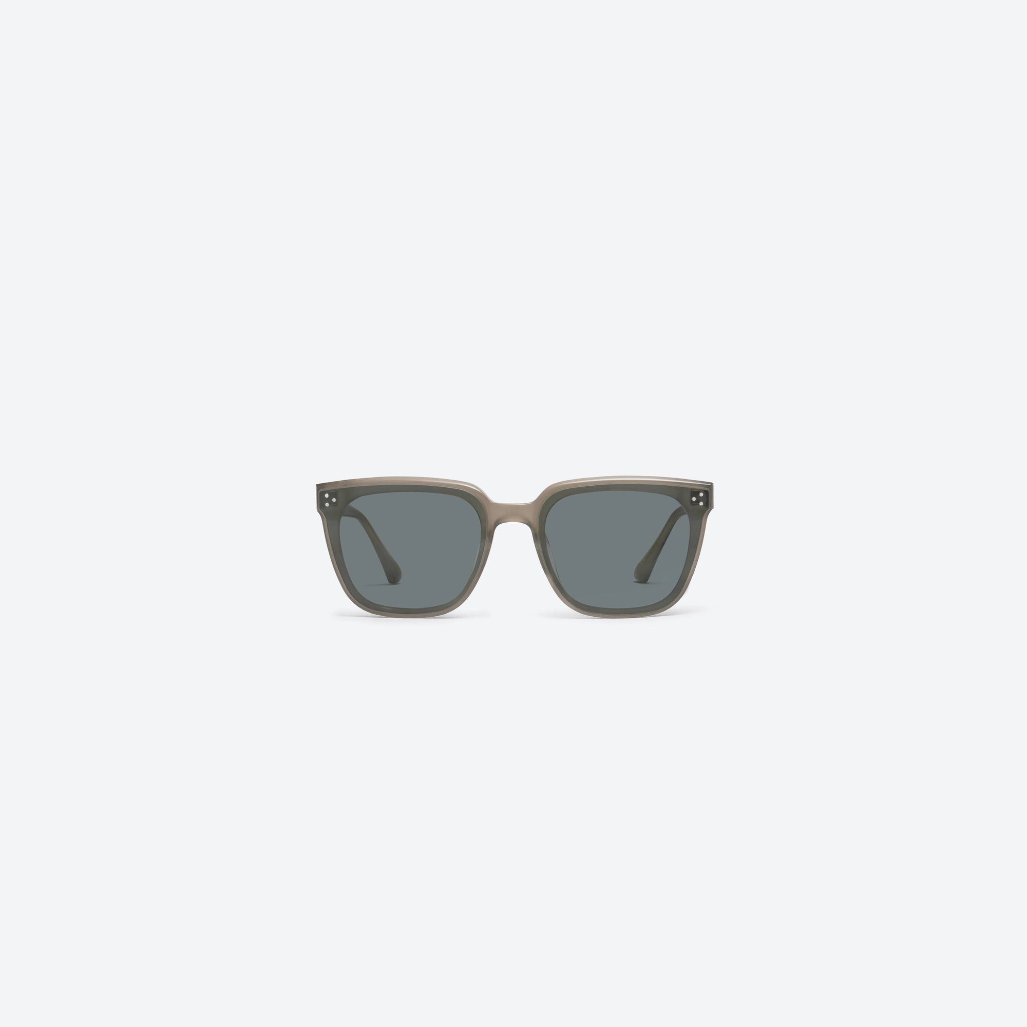 A front view of Gentle Monster Alan K2 Green Acetate framed Square sunglasses.