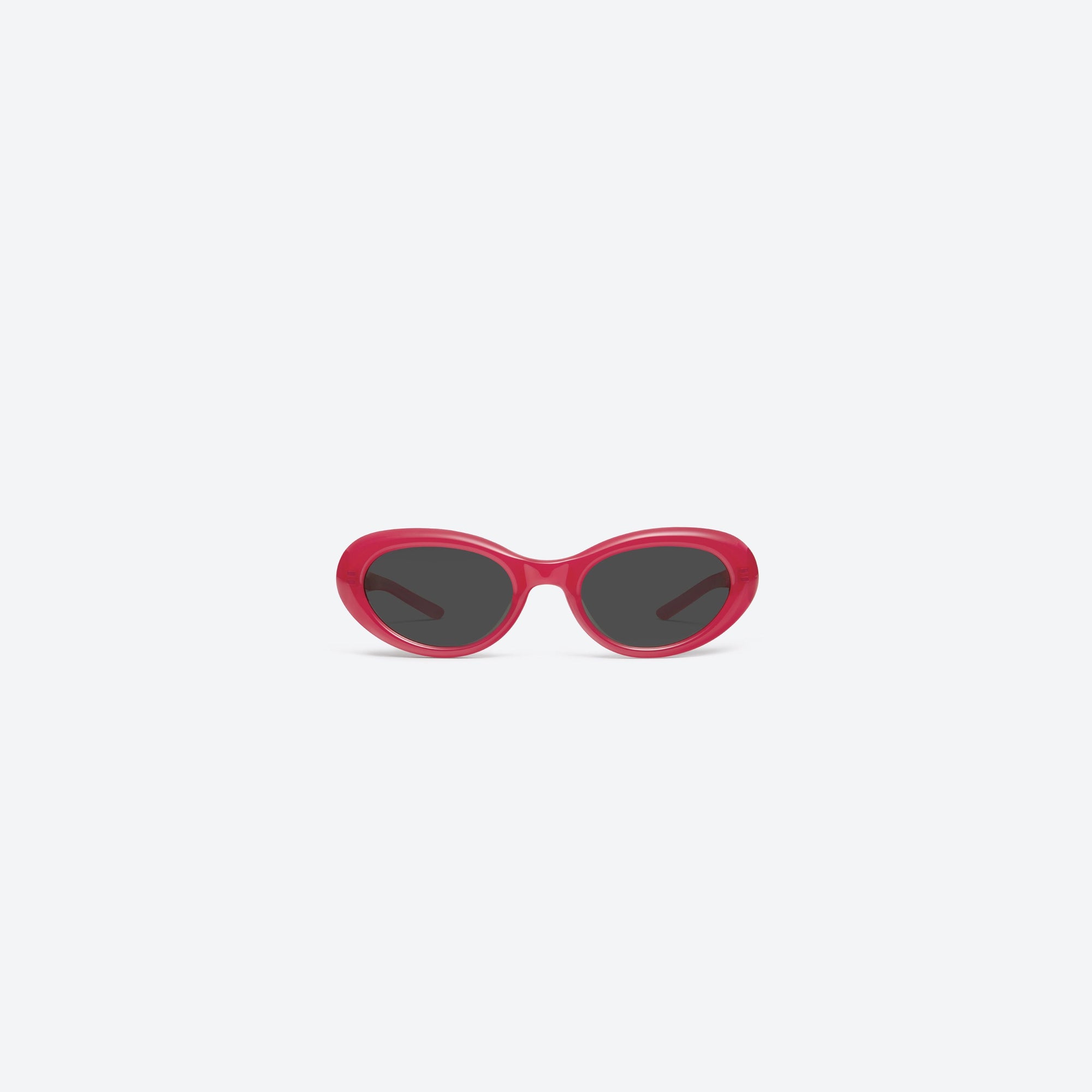 A front view of Gentle Monster Avon RC6 Red Acetate framed Oval sunglasses.