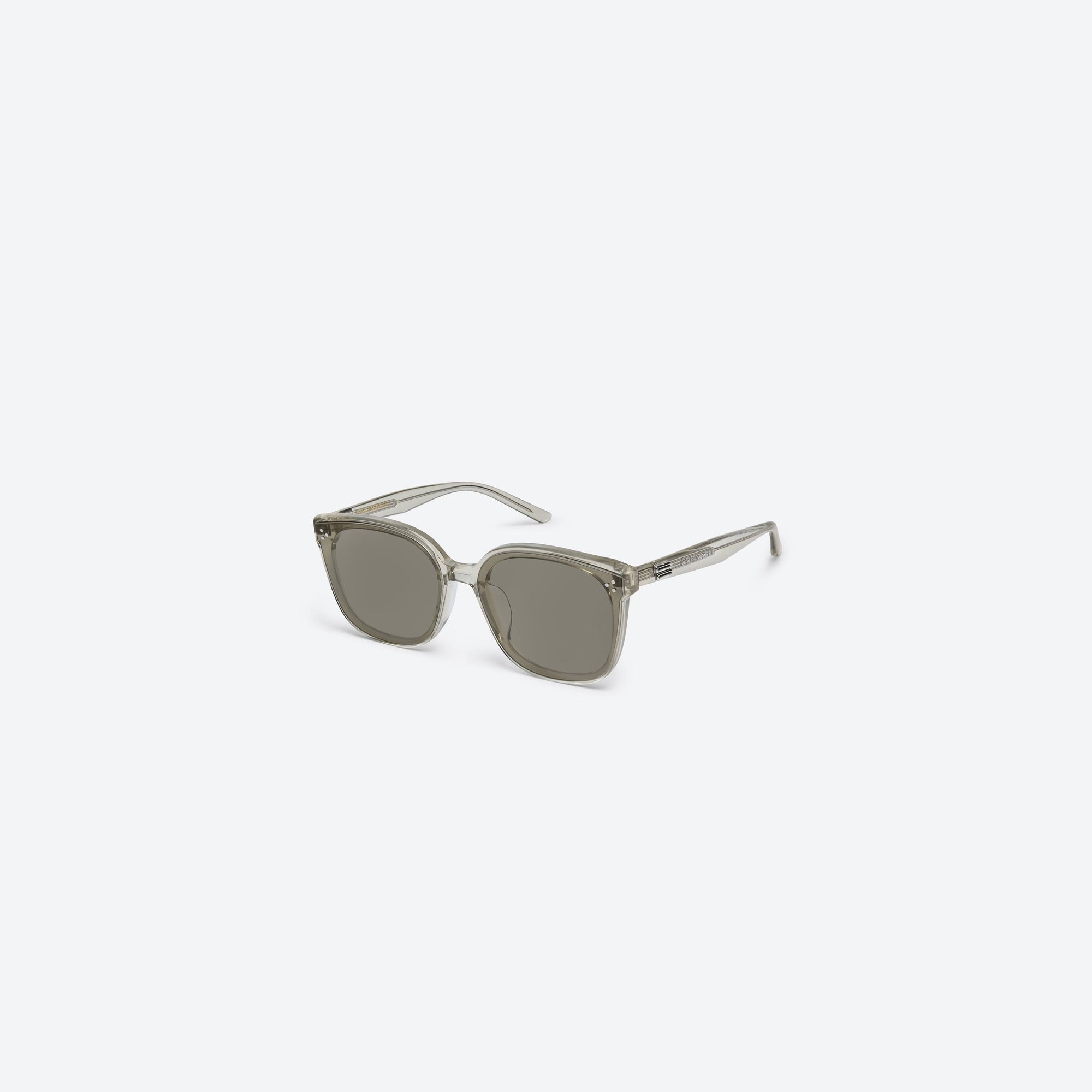 45-degree view of Gentle Monster By BRC11 Brown Acetate framed Square sunglasses.