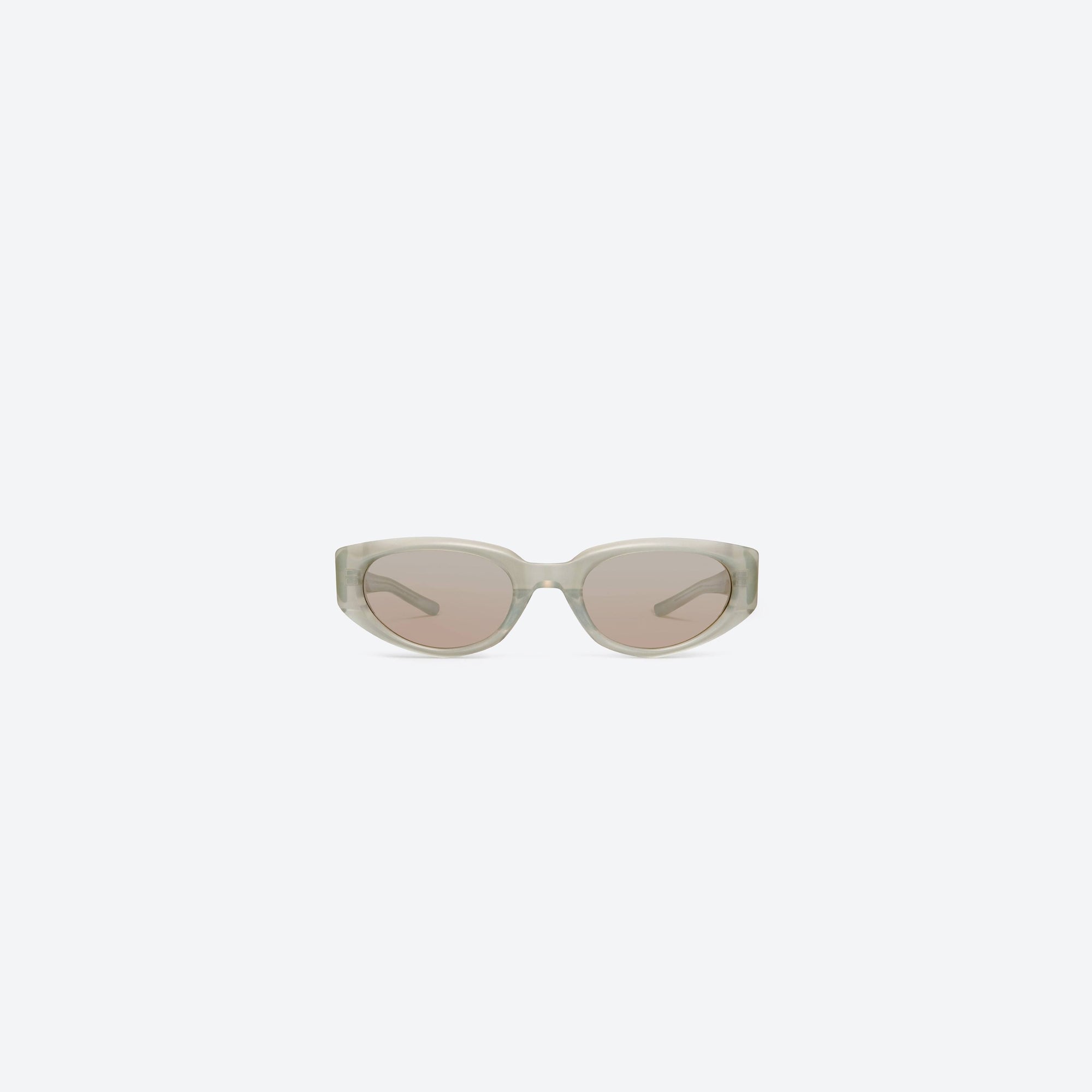 A front view of Gentle Monster Monta GC10 Gray Acetate framed Square sunglasses.