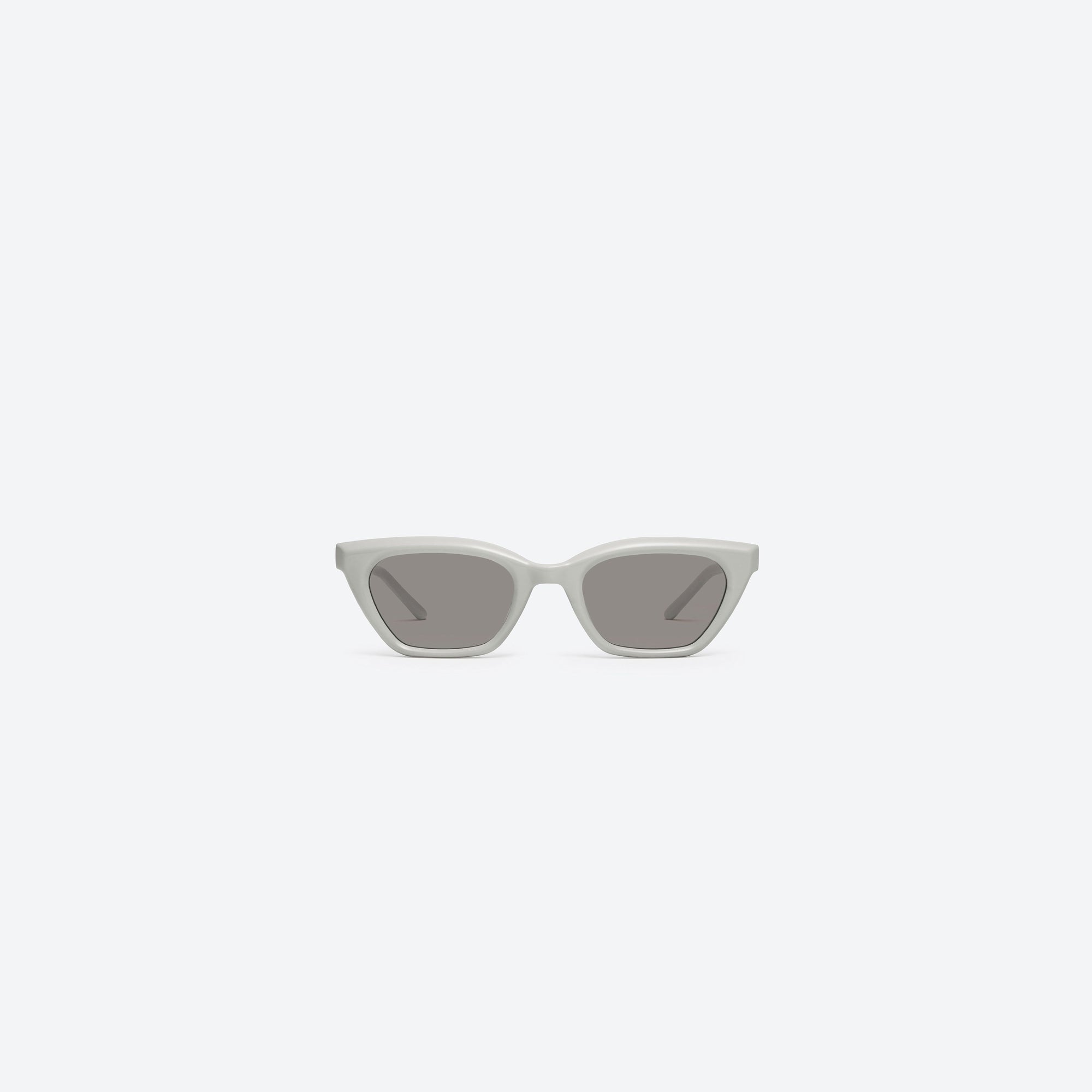 A front view of Gentle Monster Nonn G12 Gray Acetate framed Cat-eye sunglasses.