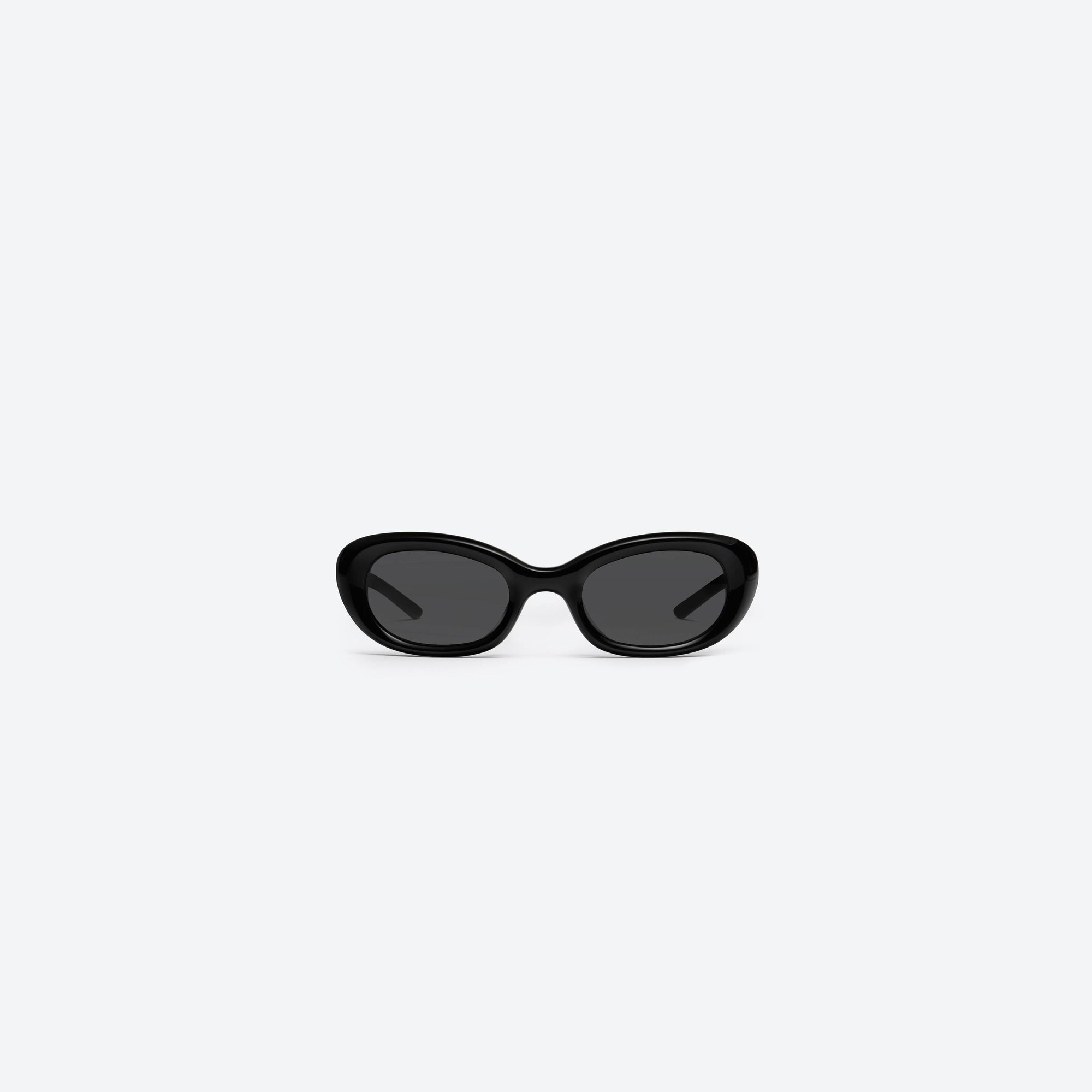 A front view of Gentle Monster Savage 01 Black Acetate framed Square sunglasses.