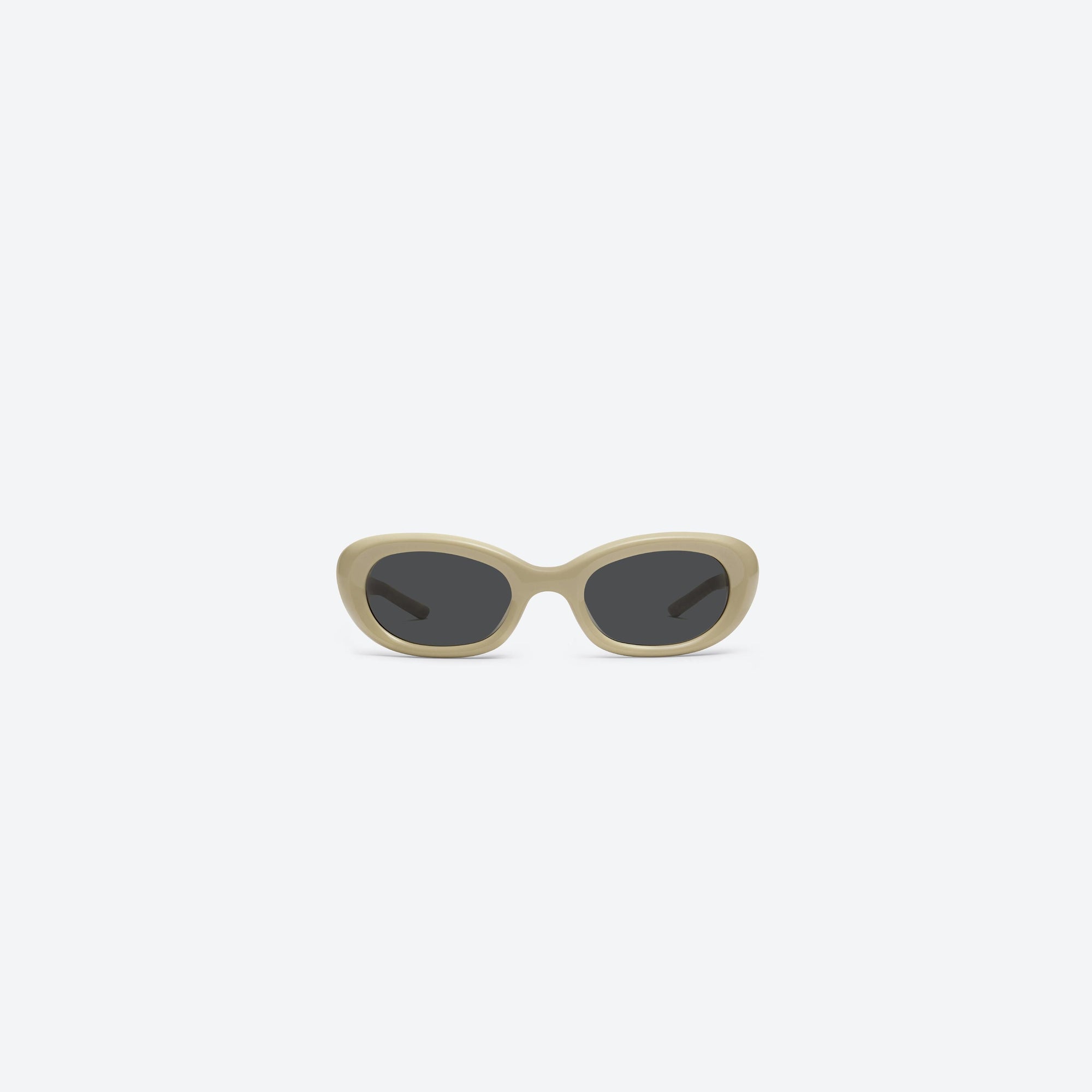 A front view of Gentle Monster Savage Y10 Yellow Acetate framed Square sunglasses.