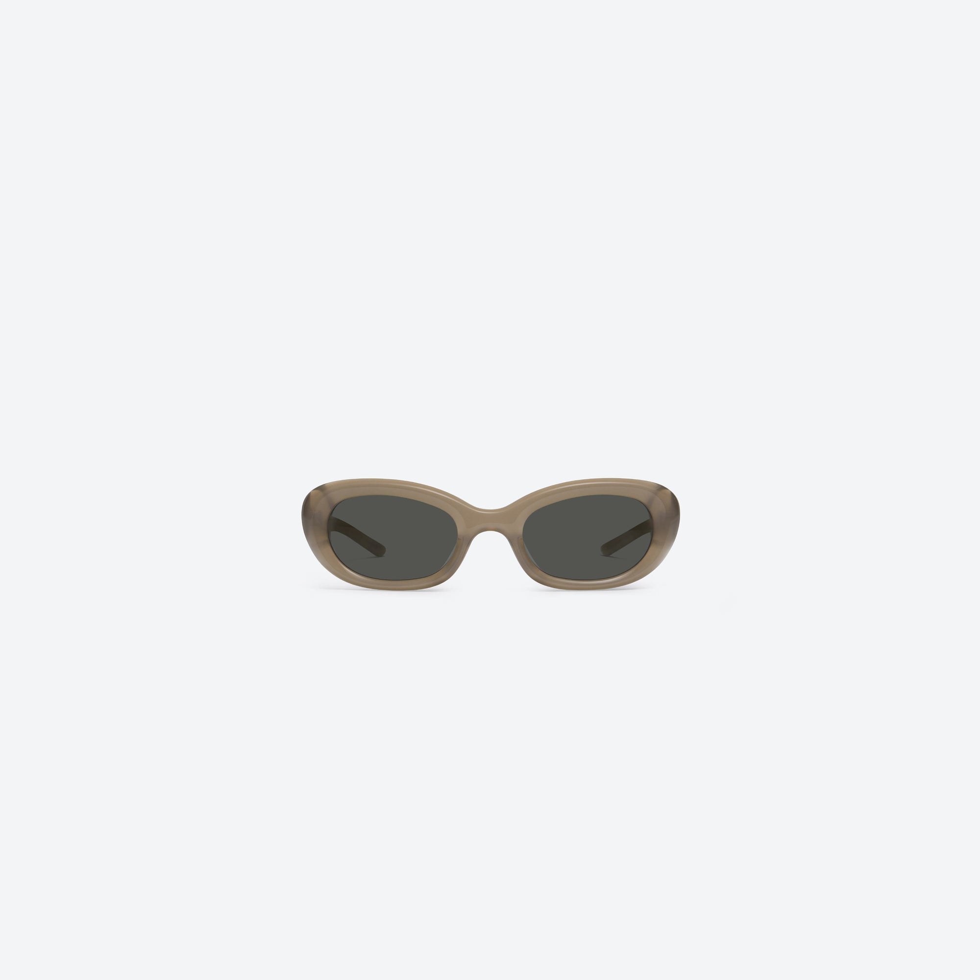 A front view of Gentle Monster Savage BRC9 Brown Acetate framed Square sunglasses.