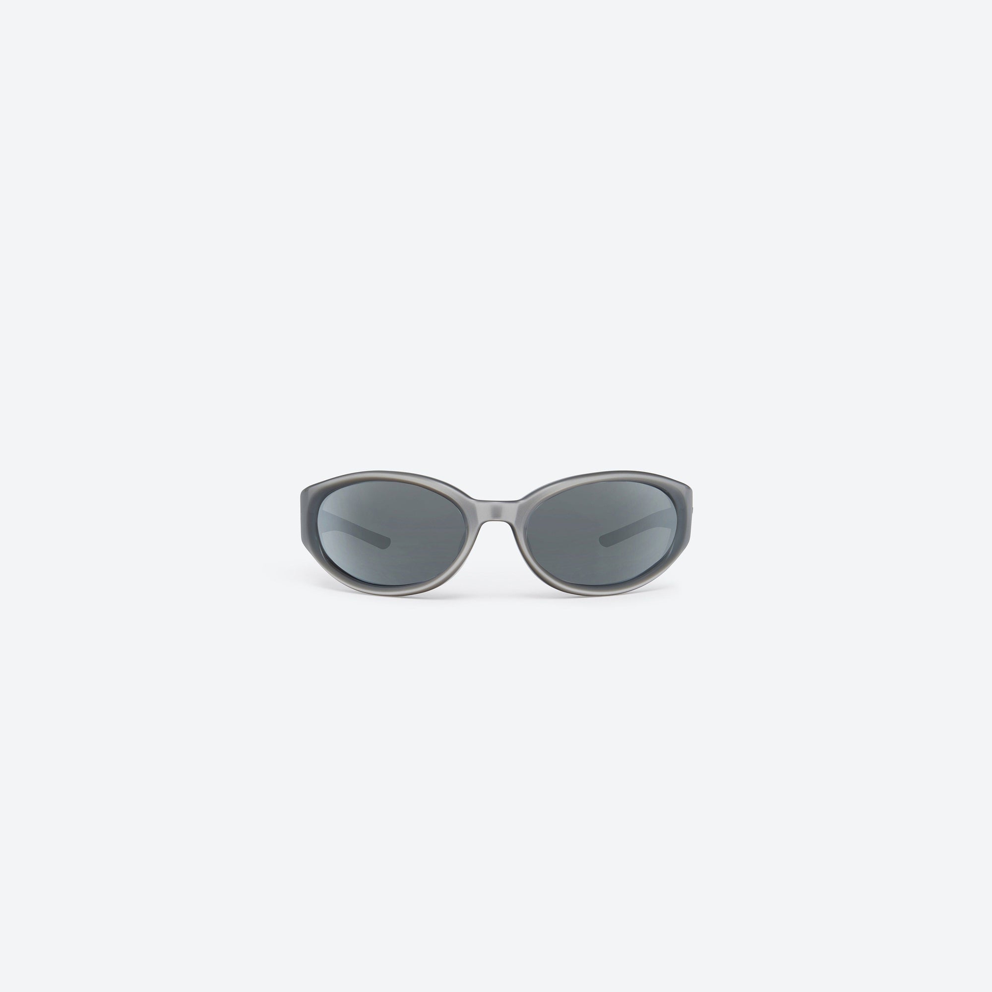 A front view of Gentle Monster Young G13 Gray Acetate framed Wraparound sunglasses.