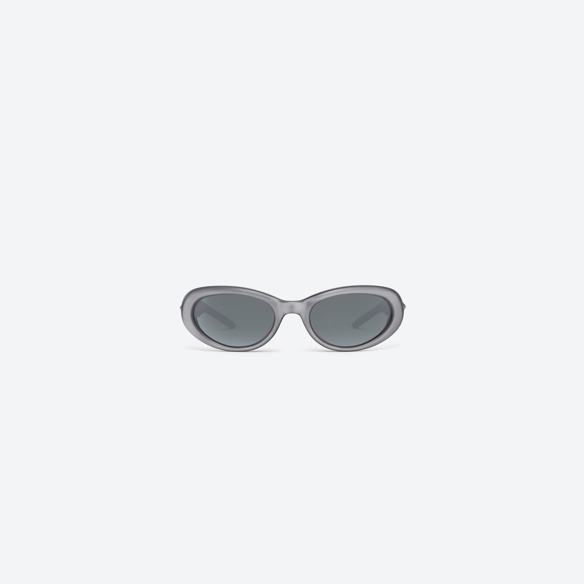 A front view of Gentle Monster Fear X G13 Gray Acetate framed Oval sunglasses.