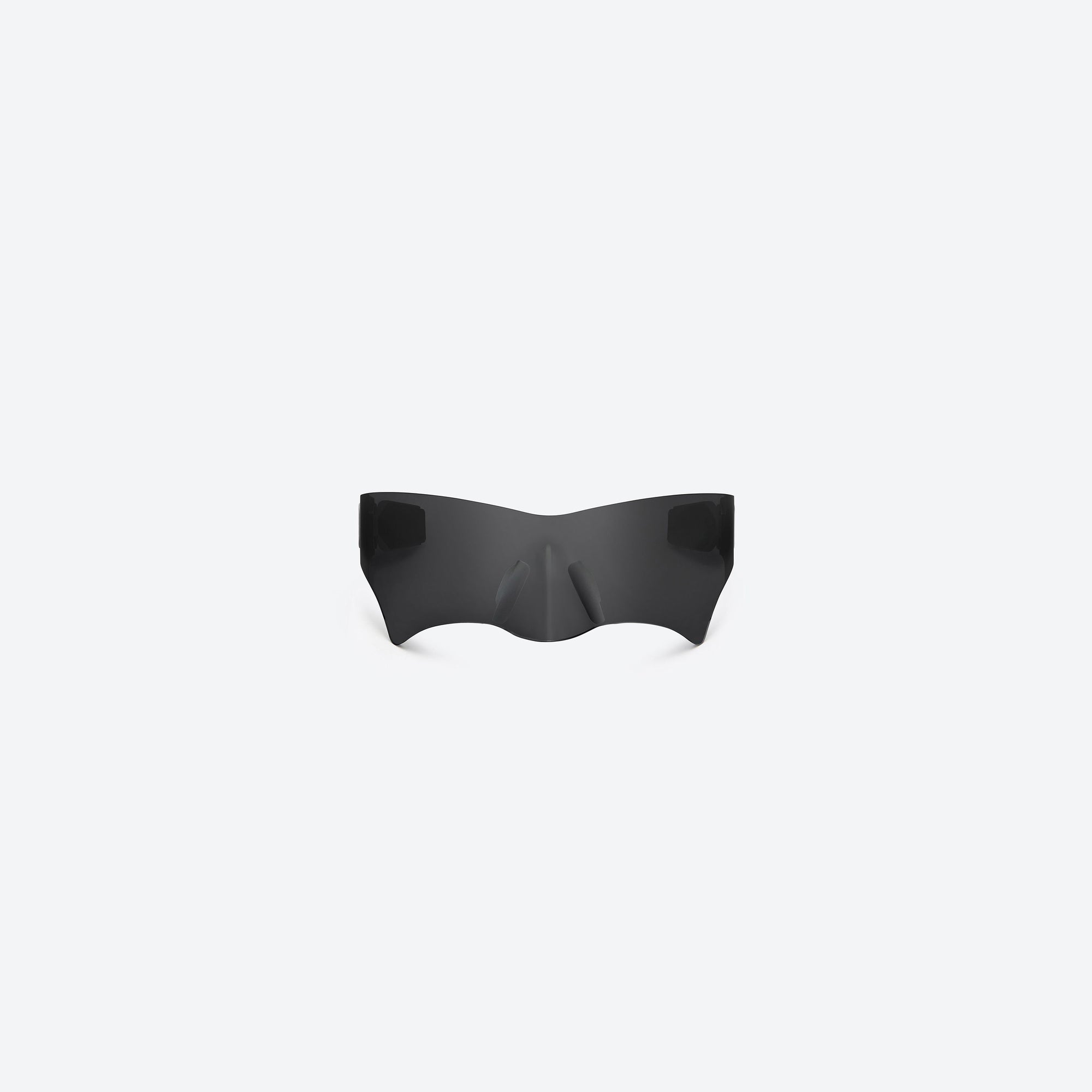 A front view of Gentle Monster Maison Margiela - MM102S 02 Small Silver Mixed framed Wraparound sunglasses.