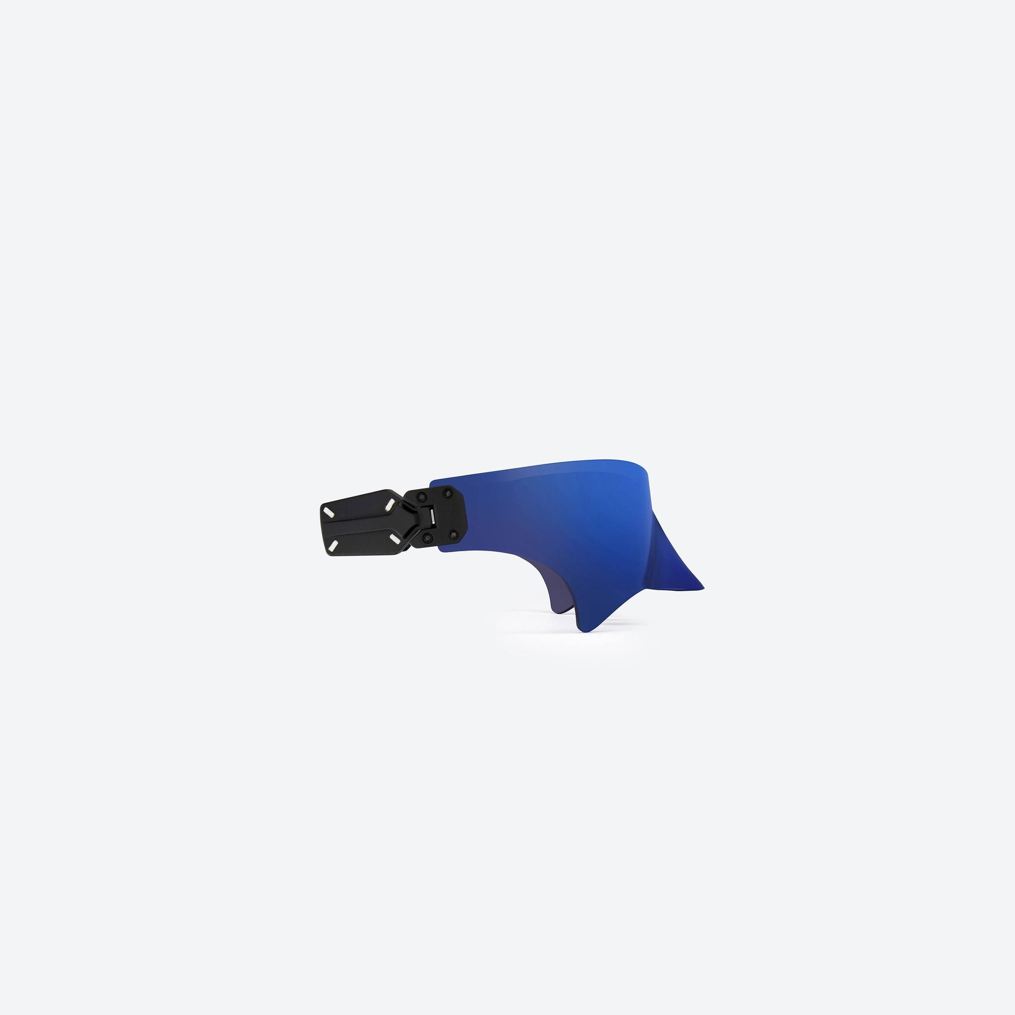 A detailed right view of Gentle Monster Maison Margiela - MM102S M04(BL) Small Blue Mixed framed Wraparound sunglasses.