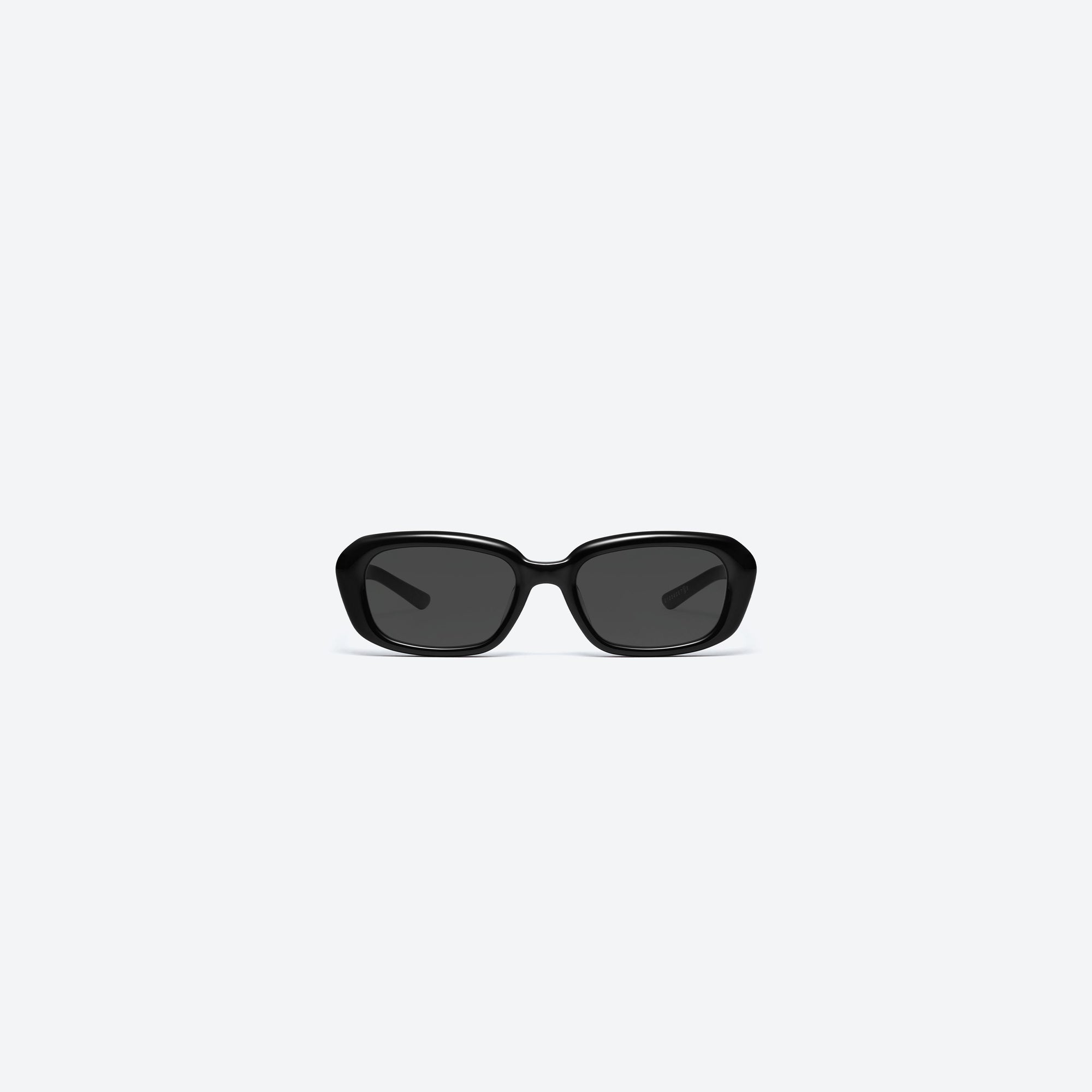 A front view of Gentle Monster Maison Margiela - MM207 01 Black Acetate framed Square sunglasses.