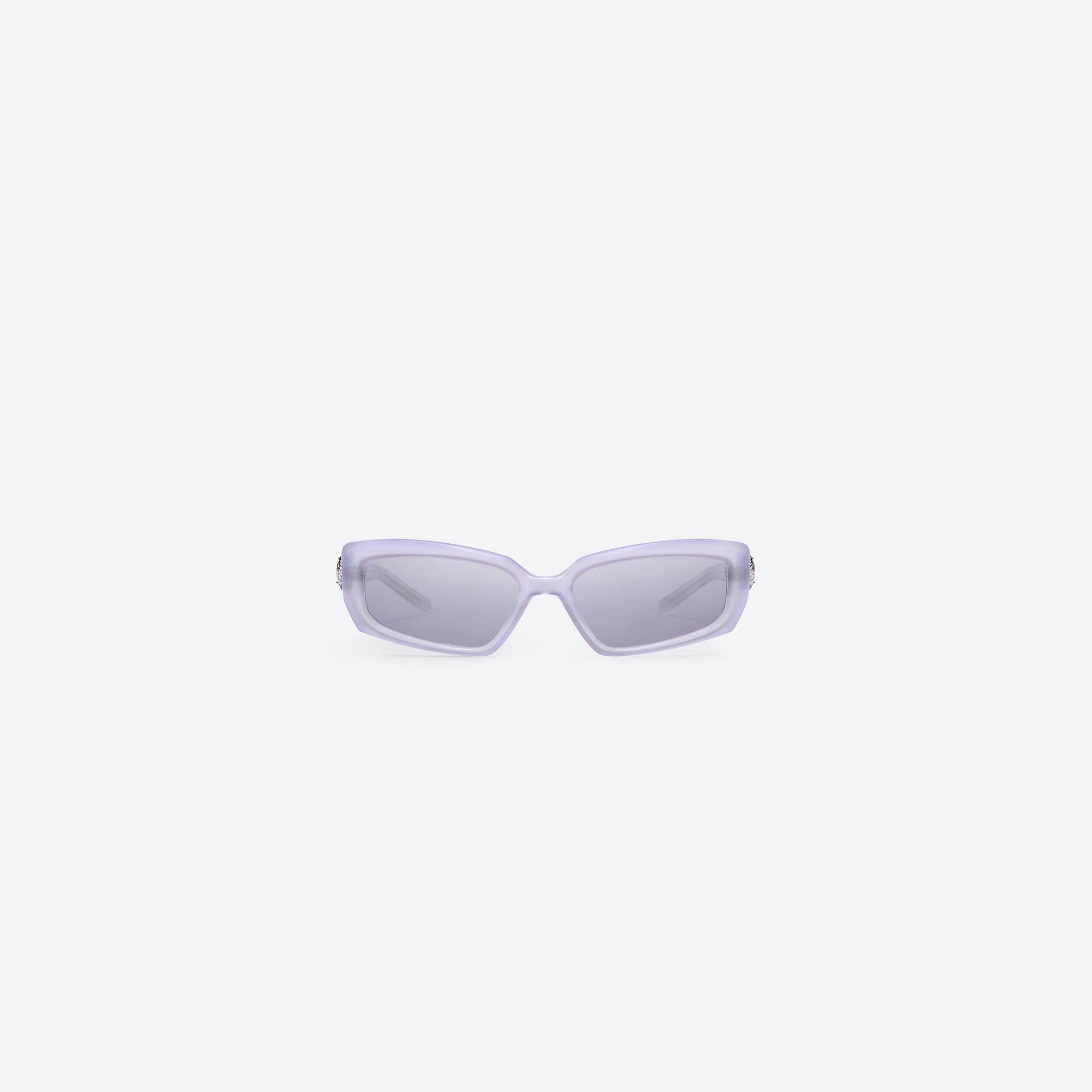 A front view of Gentle Monster Demond VC7 Purple Acetate framed Square sunglasses.