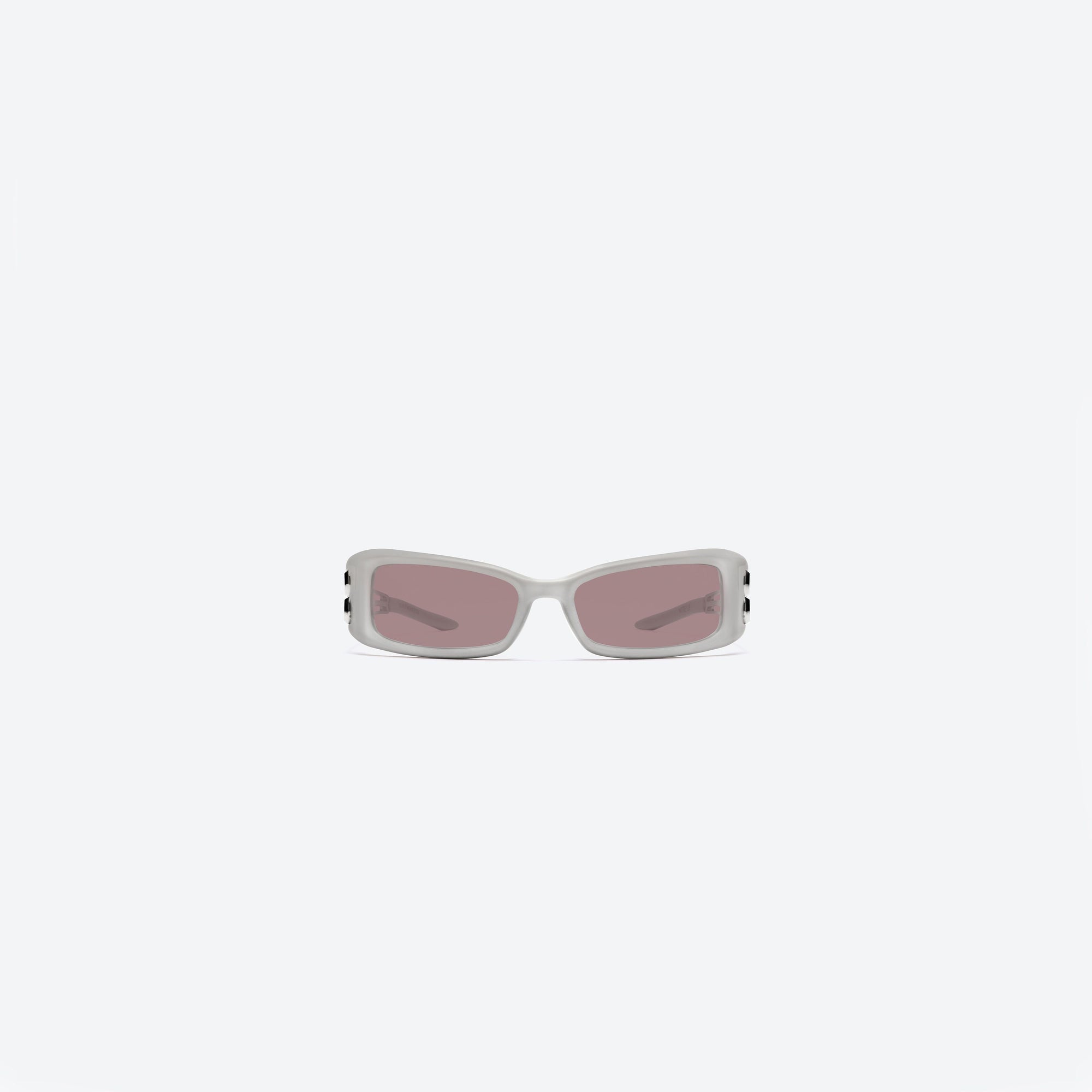A front view of Gentle Monster Wire Lip G12 Gray Mixed framed Square sunglasses.