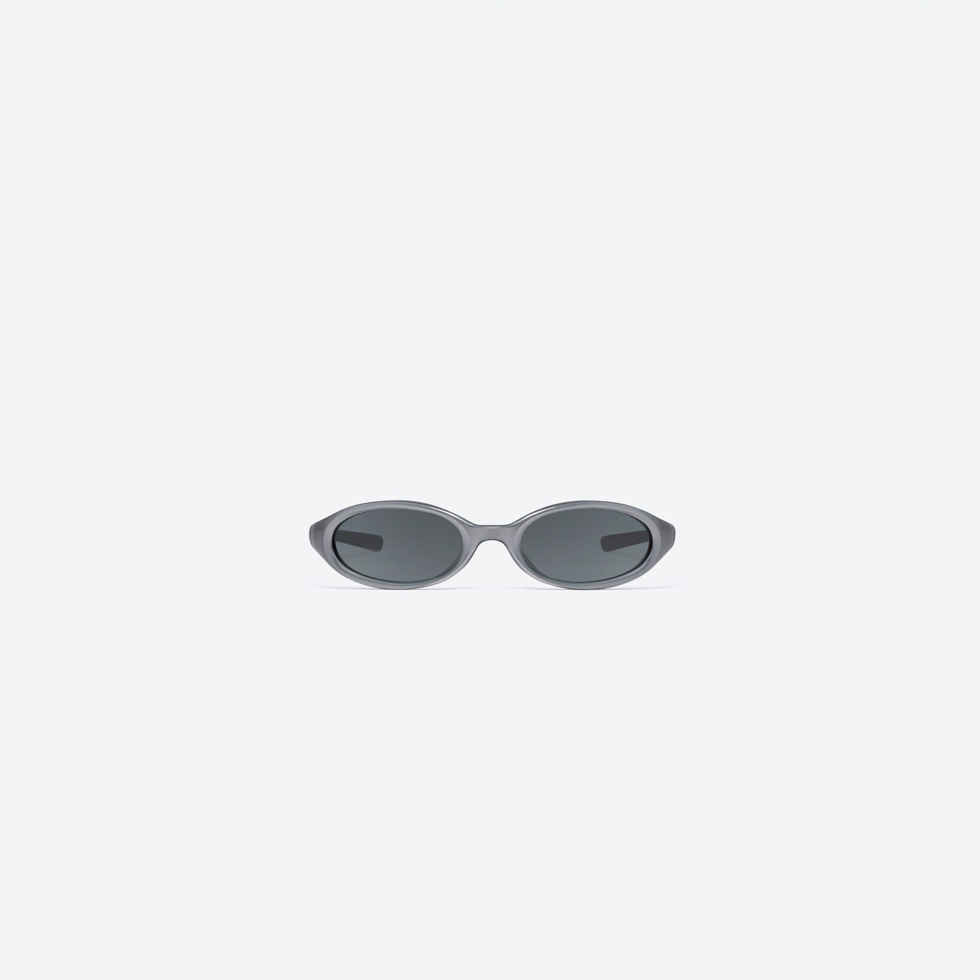 A front view of Gentle Monster Maison Margiela - MM202 G14(SM) Silver Acetate framed Wraparound sunglasses.
