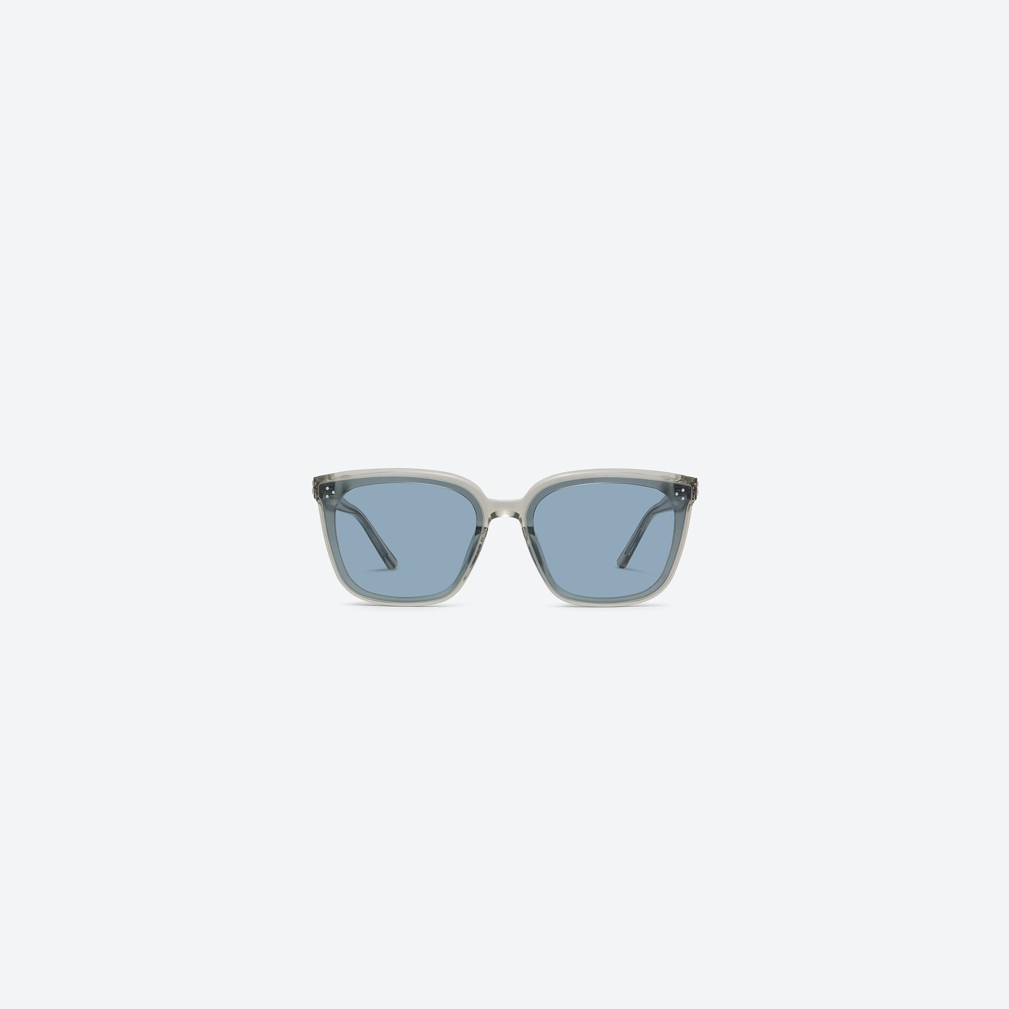 A front view of Gentle Monster My Me BRC11 Brown Acetate framed Square sunglasses.