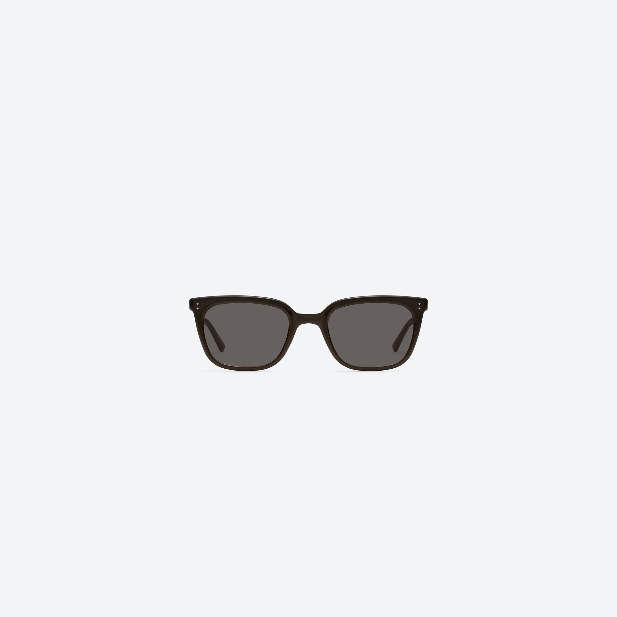 A front view of Gentle Monster Matiny BR3 Brown Acetate framed Square sunglasses.
