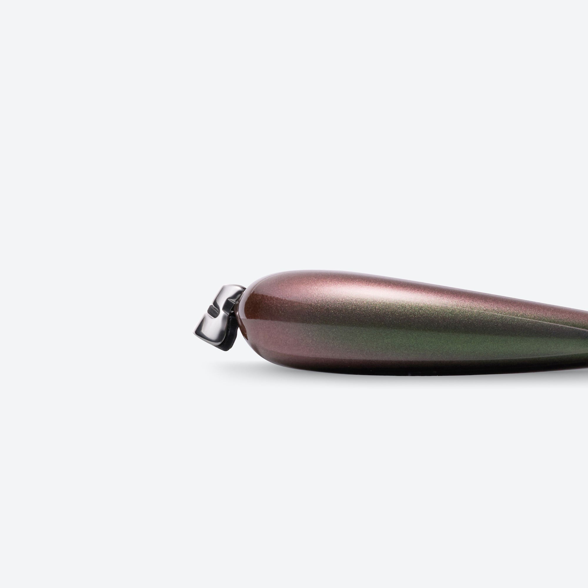 A detailed left view of Gentle Monster Siguer 02 Silver Metal framed Wraparound sunglasses.