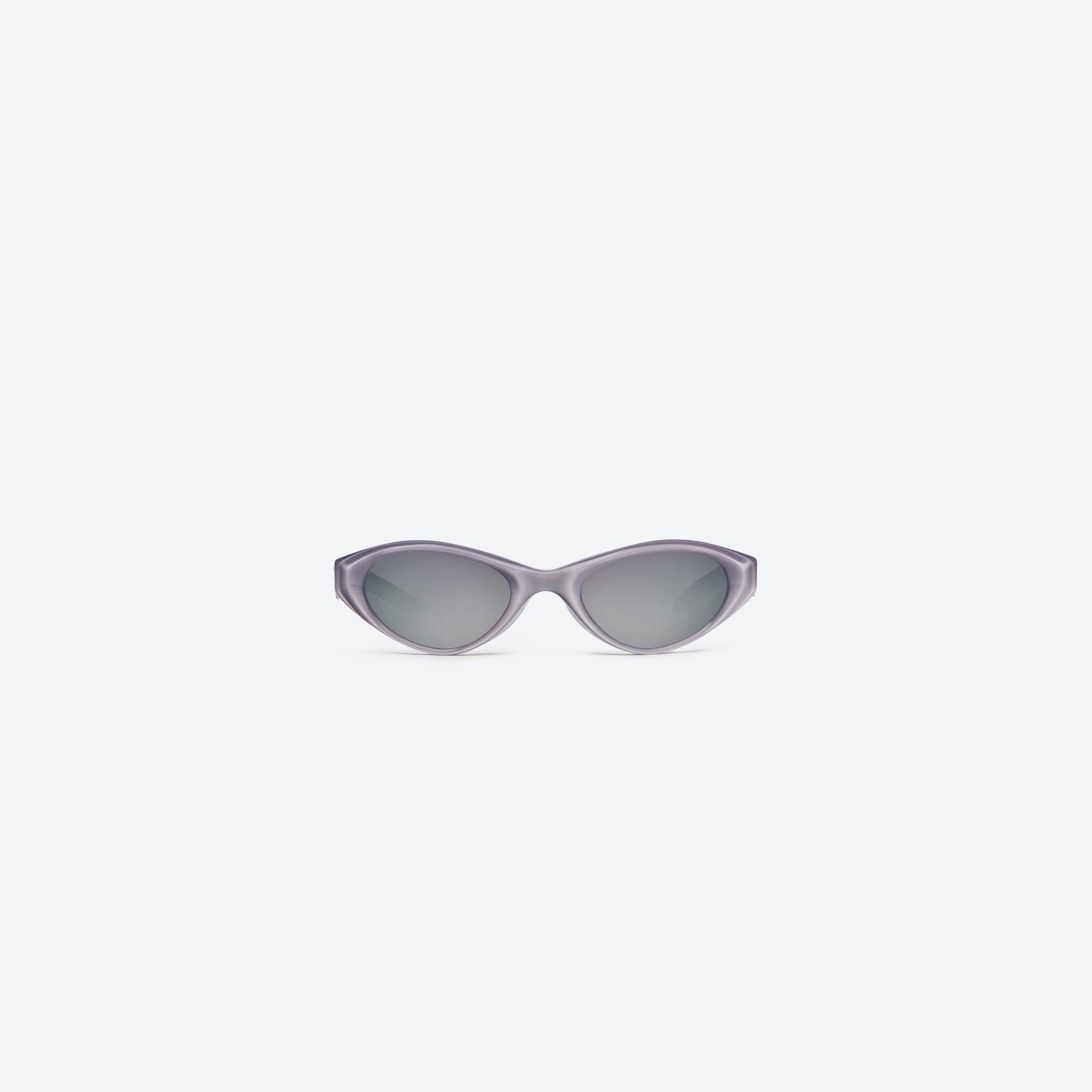 A front view of Gentle Monster Eq P8 Pink Acetate framed Cat-eye sunglasses.