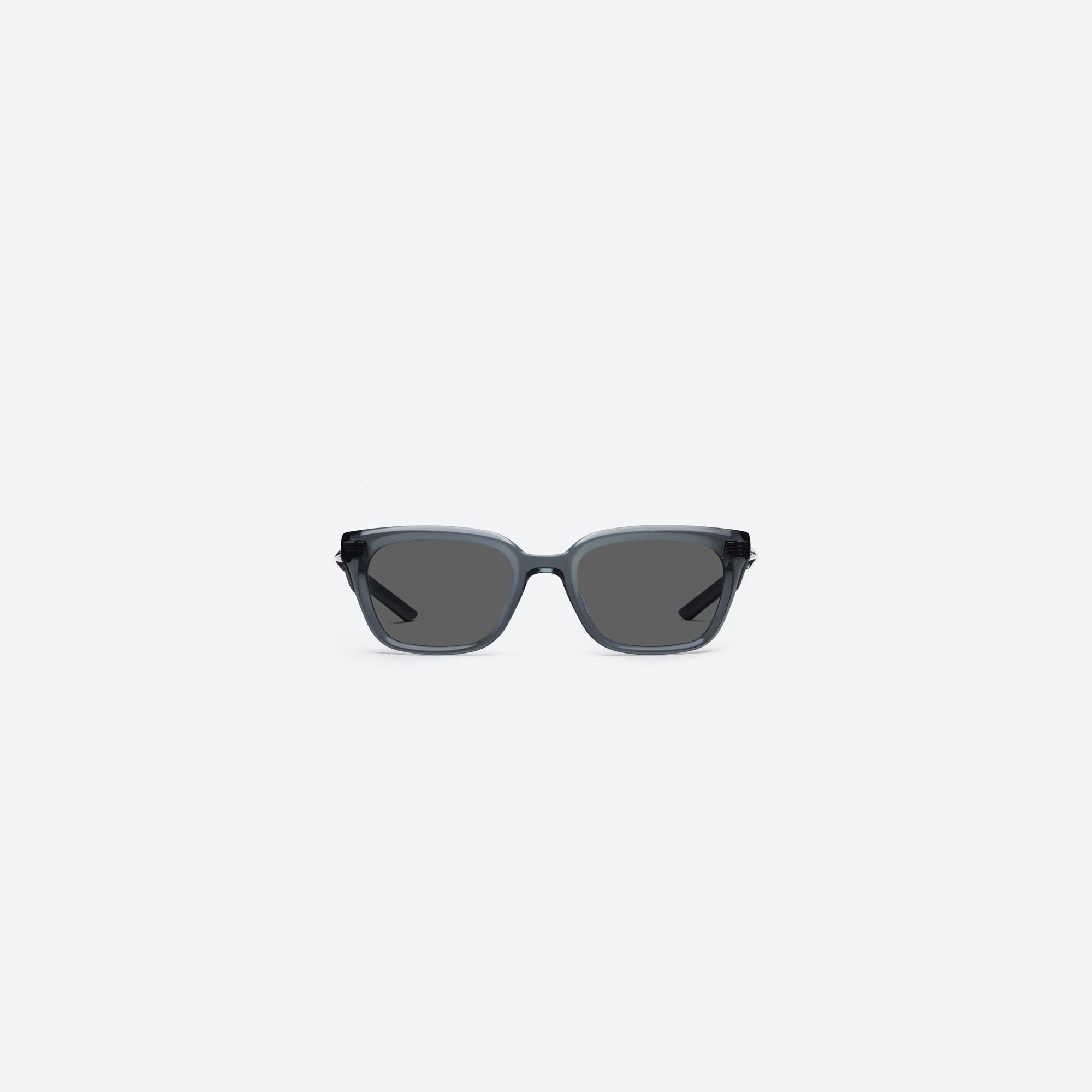 A front view of Gentle Monster Hesse GC13 Gray Acetate framed Square sunglasses.