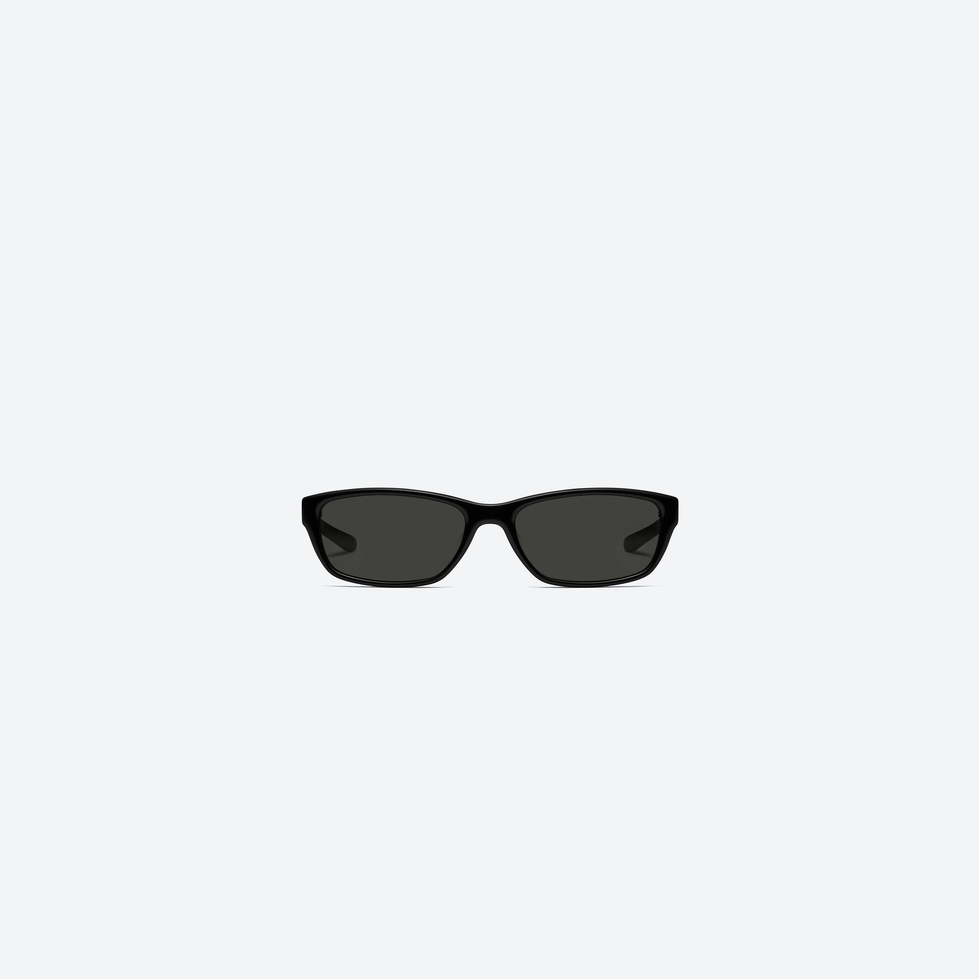 A front view of Gentle Monster Vety 01 Black Acetate framed Square sunglasses.
