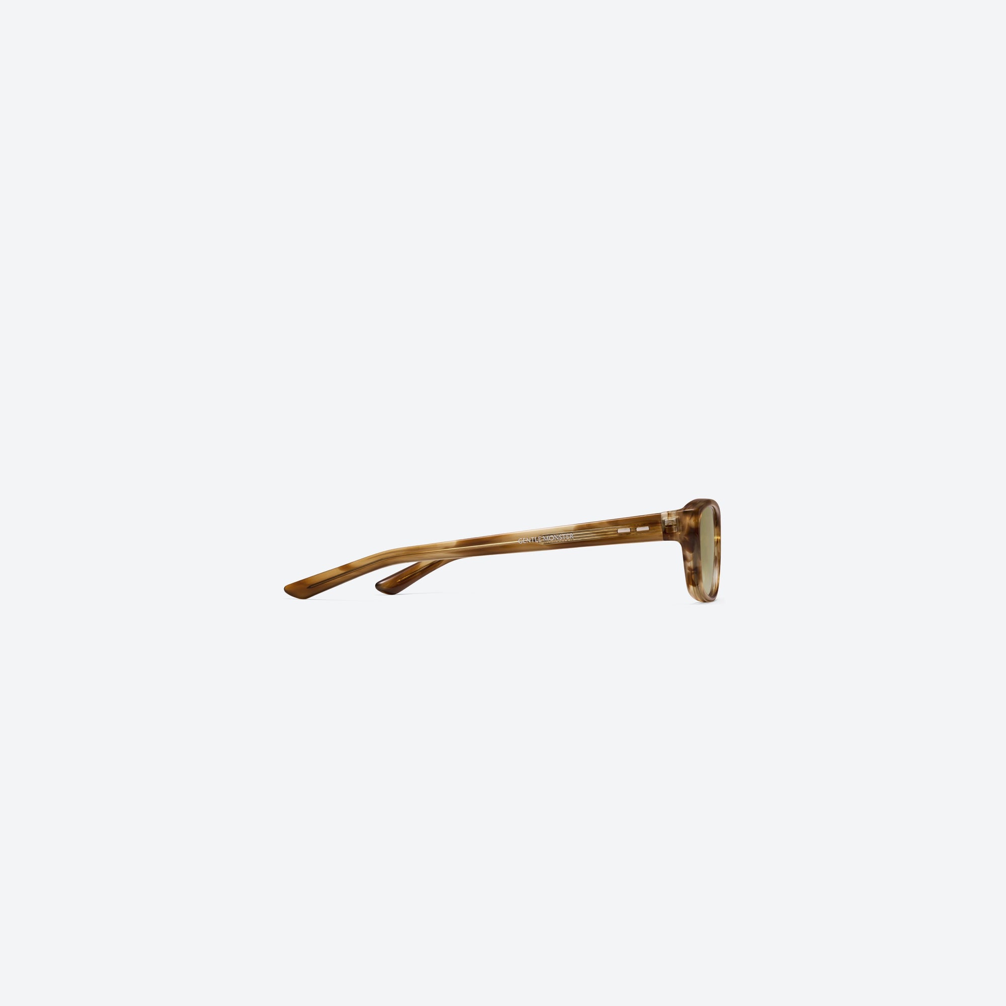 A detailed right view of Gentle Monster Vety T8 Tortoise Acetate framed Square sunglasses.