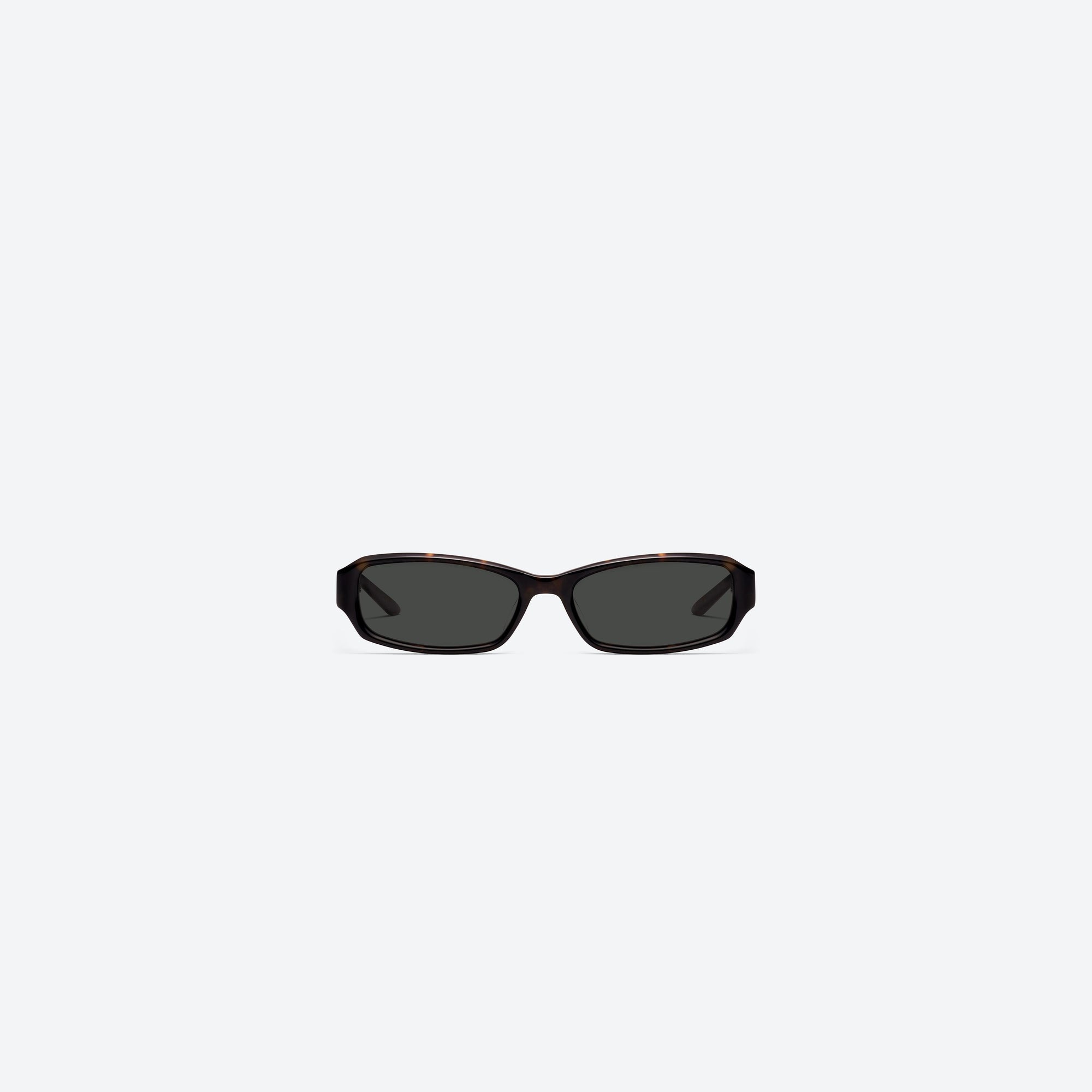 A front view of Gentle Monster Halo T1 Tortoise Acetate framed Square sunglasses.