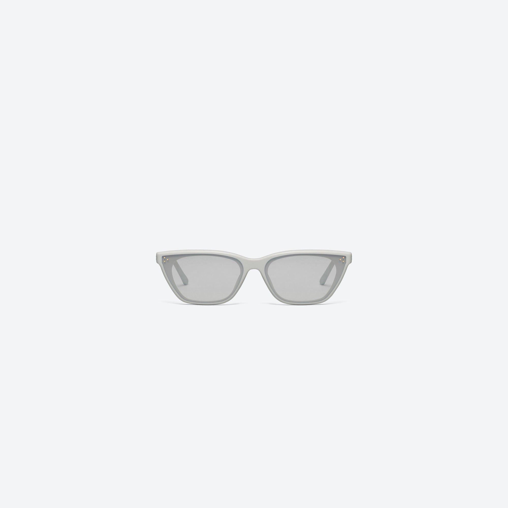 A front view of Gentle Monster Dodo GR11 Green Acetate framed Cat-eye sunglasses.