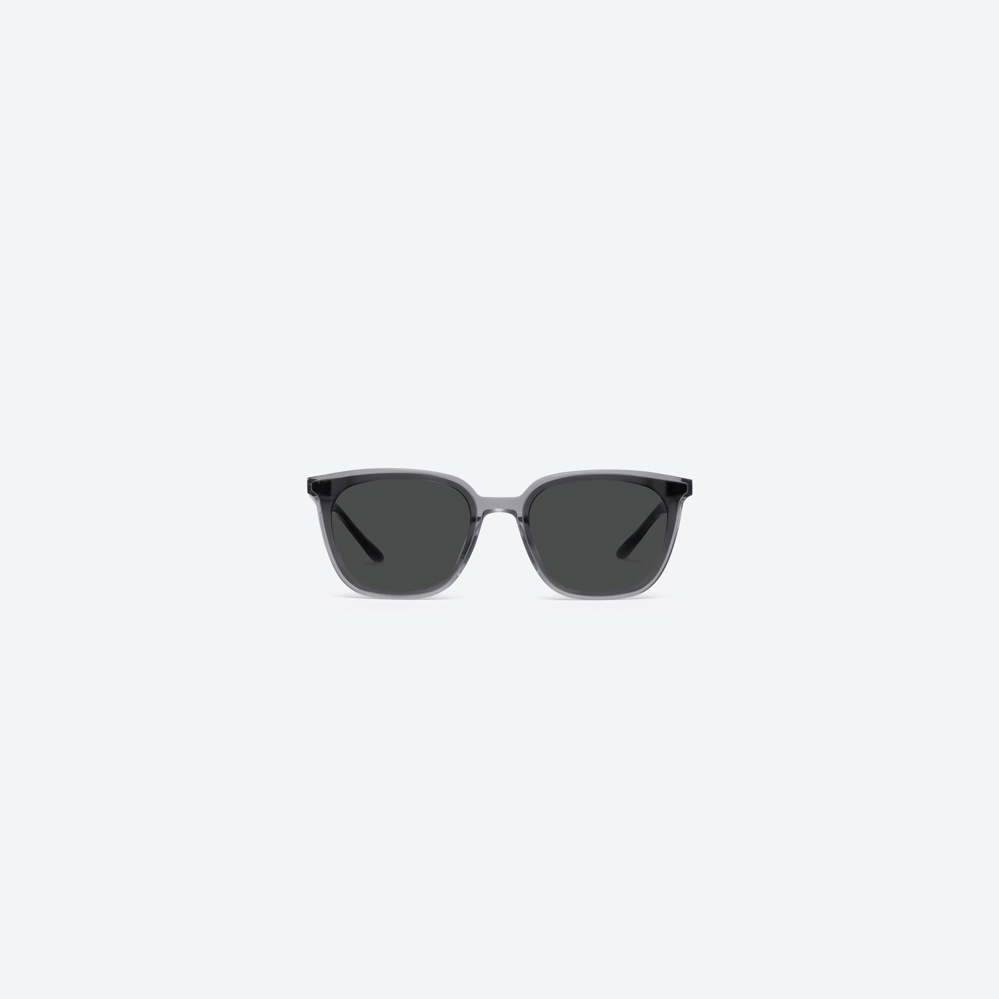A front view of Gentle Monster Alma G1 Gray Acetate framed Square sunglasses.