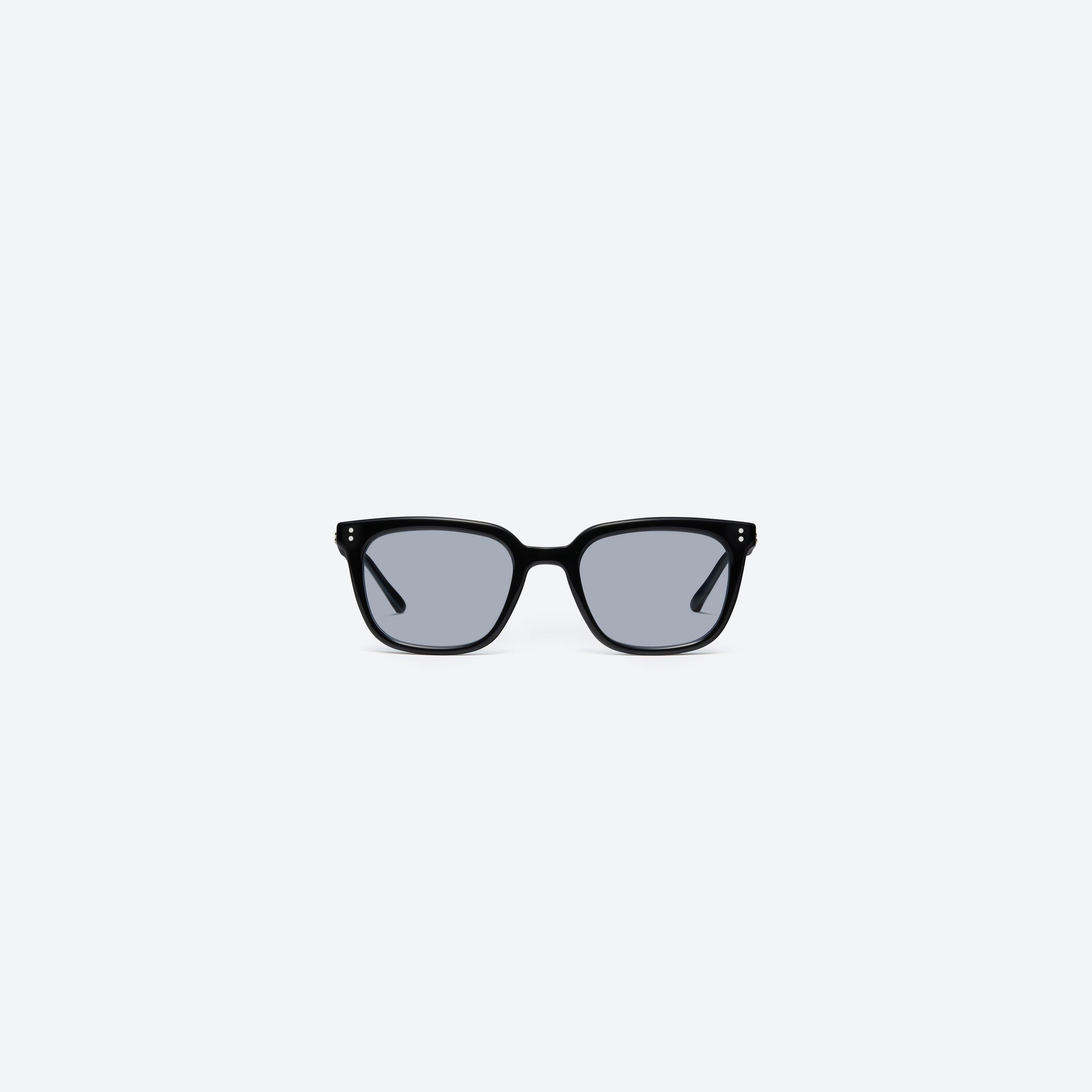 A front view of Gentle Monster Daze 01(BL) Black Acetate framed Square sunglasses.