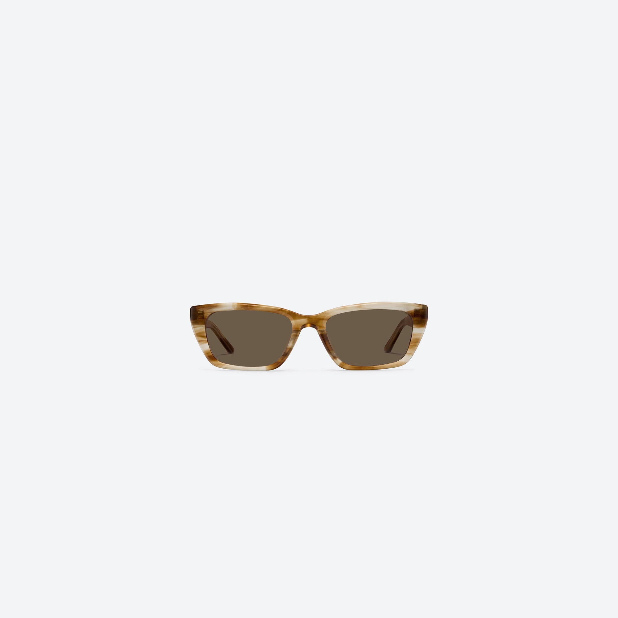 A front view of Gentle Monster Sage T8 Tortoise Acetate framed Cat-eye sunglasses.