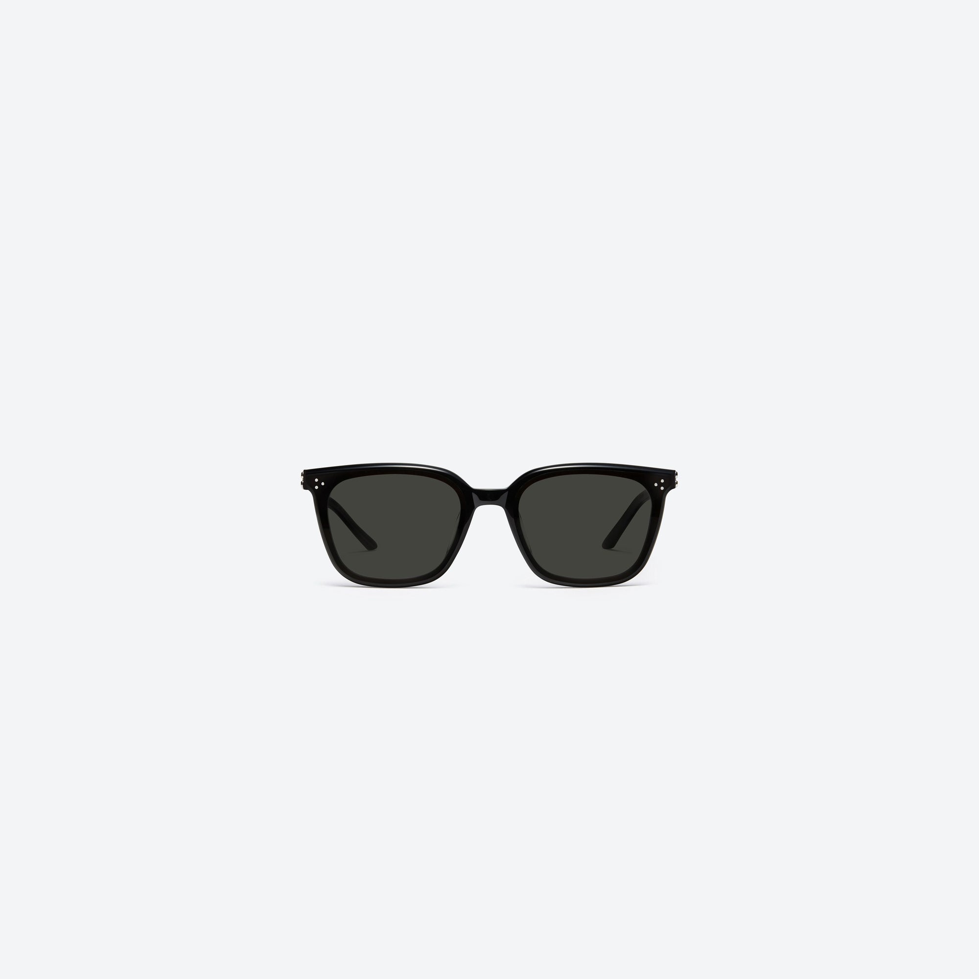 A front view of Gentle Monster La Sola 01 Black Mixed framed Square sunglasses.