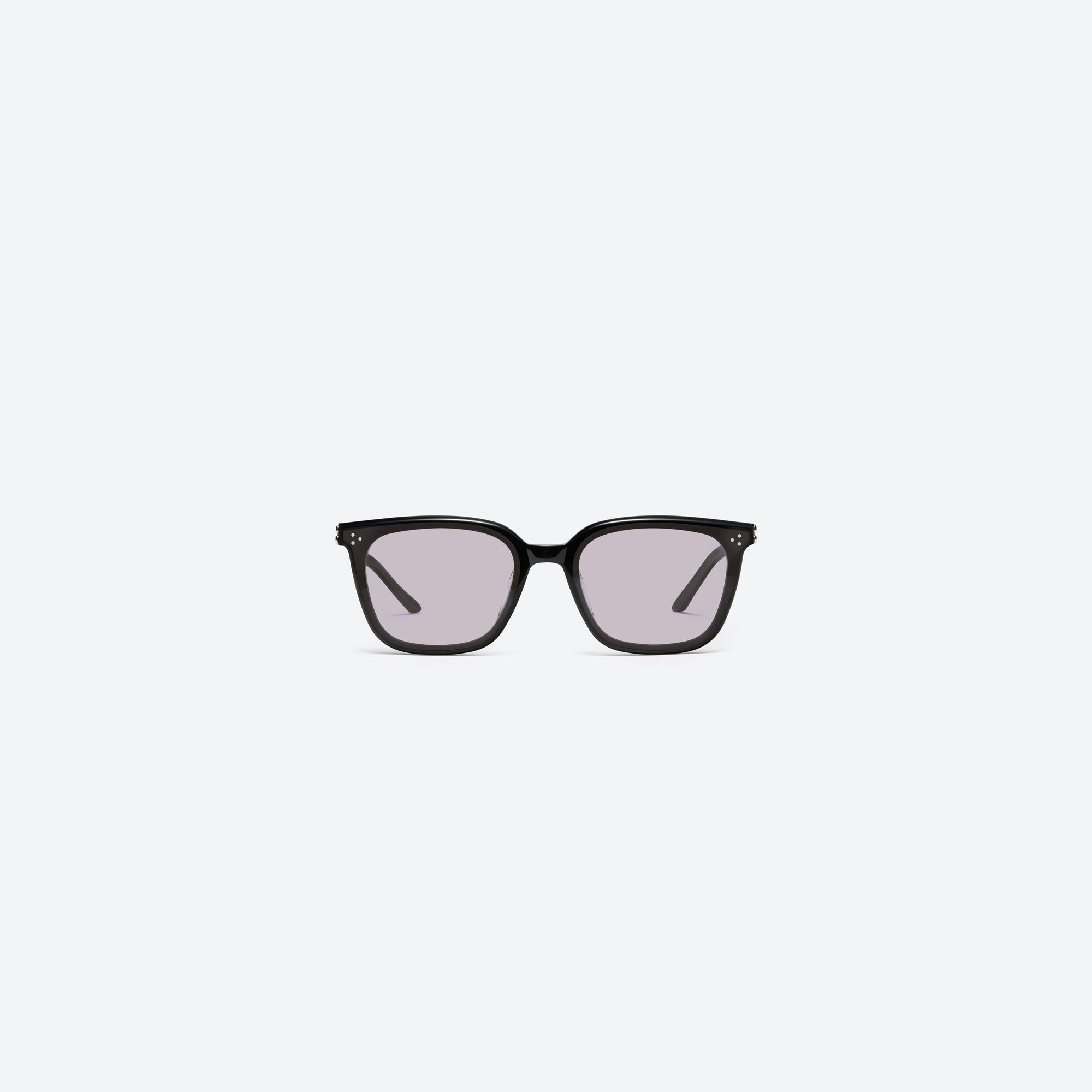 A front view of Gentle Monster La Sola 01(G) Black Mixed framed Square sunglasses.
