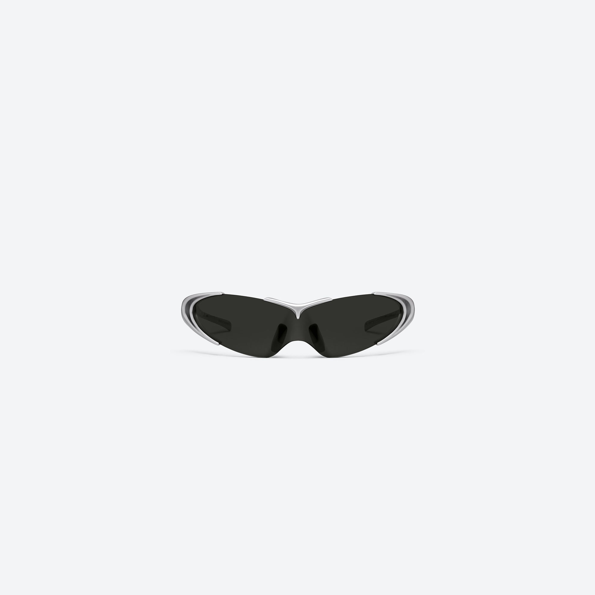 A front view of Gentle Monster Disney F1 - Aero G21 Gray Nylon framed Wraparound sunglasses.